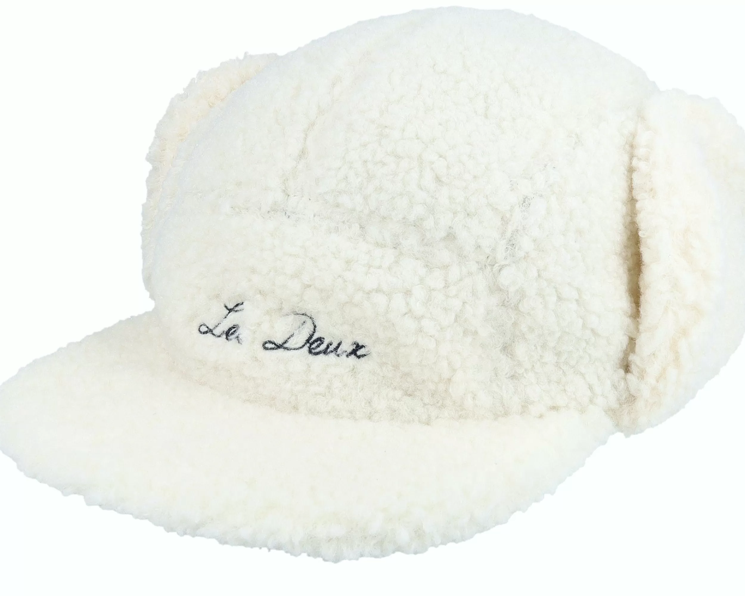 Les Deux Pile Winter Cap-Ivory/Dark Navy 5-Panel - -Unisex 5-Panel