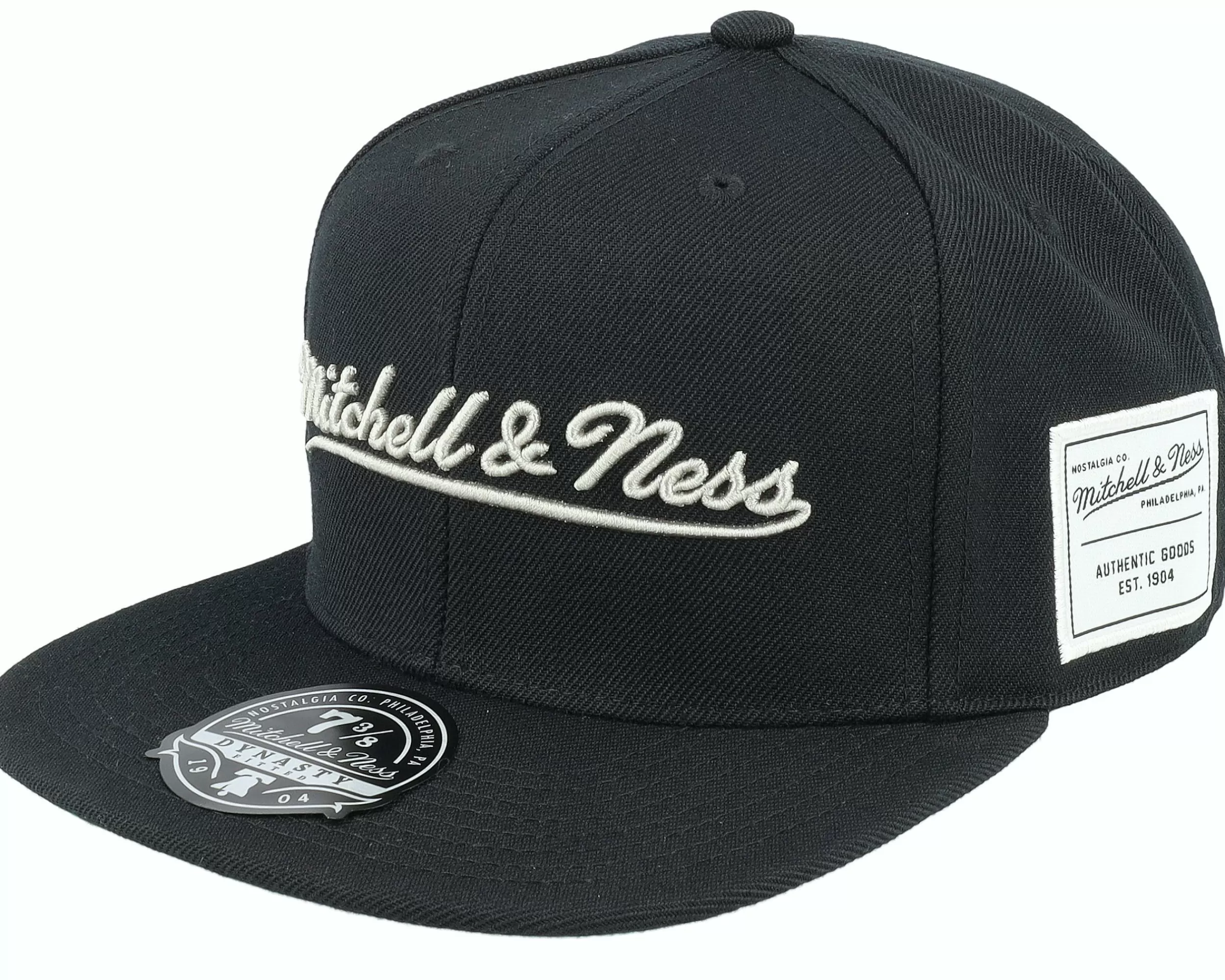 Mitchell & Ness Pinscript Dynasty Foundation Black Fitted - -Unisex Fitted