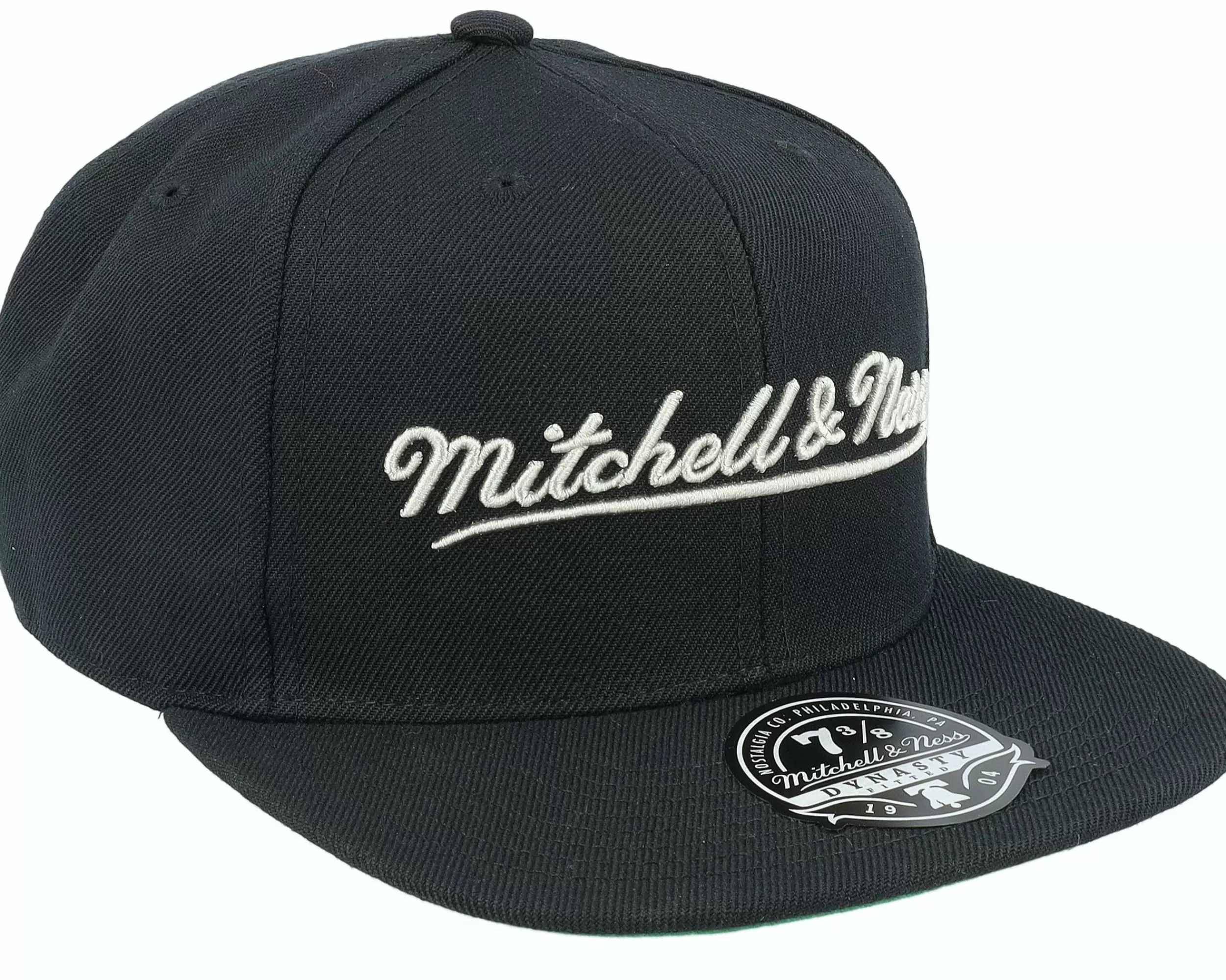 Mitchell & Ness Pinscript Dynasty Foundation Black Fitted - -Unisex Fitted