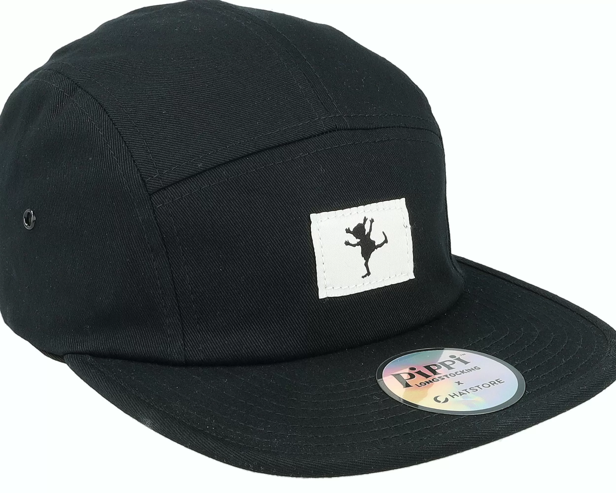 Pippi Longstocking Pippi Silhouette Black 5-Panel - -Unisex 5-Panel