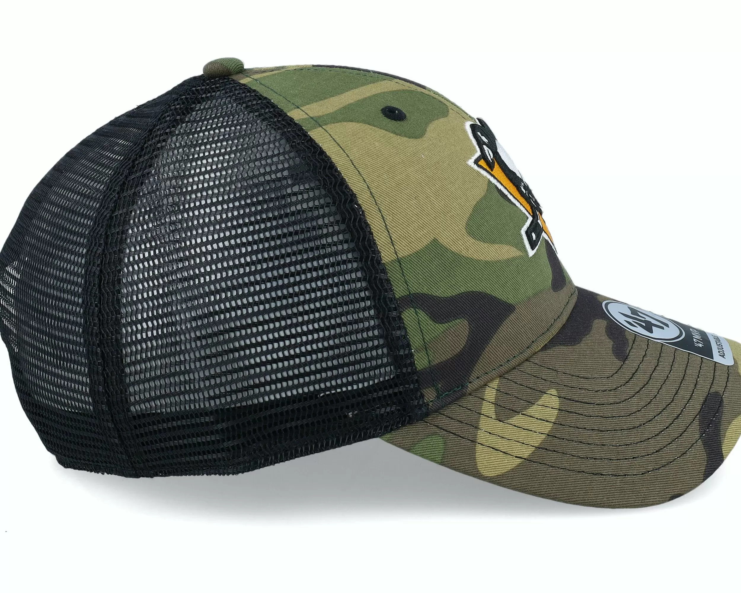 47 Brand Pittsburgh Penguins 47 Mvp Camo/Black Trucker - -Unisex Trucker