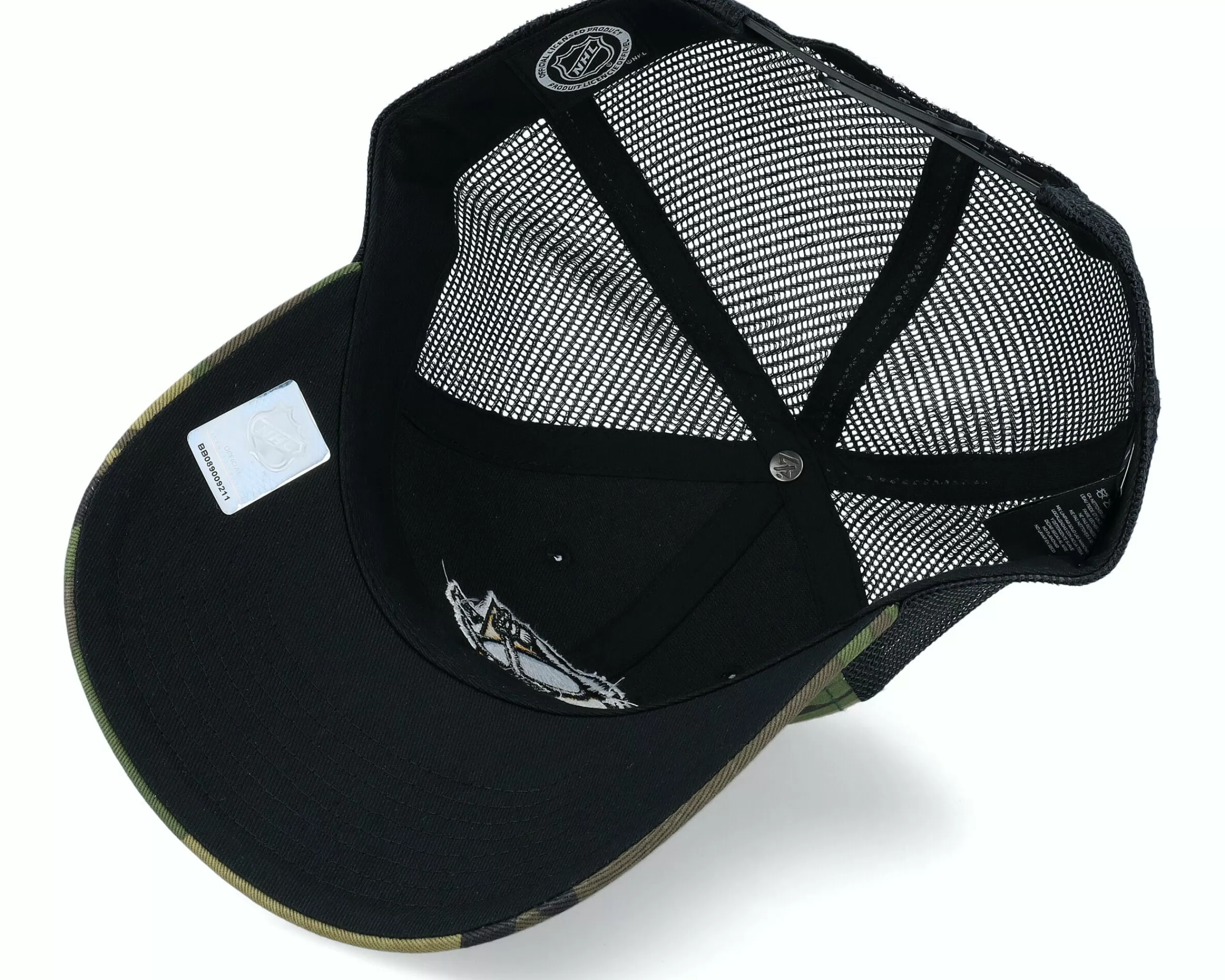 47 Brand Pittsburgh Penguins 47 Mvp Camo/Black Trucker - -Unisex Trucker