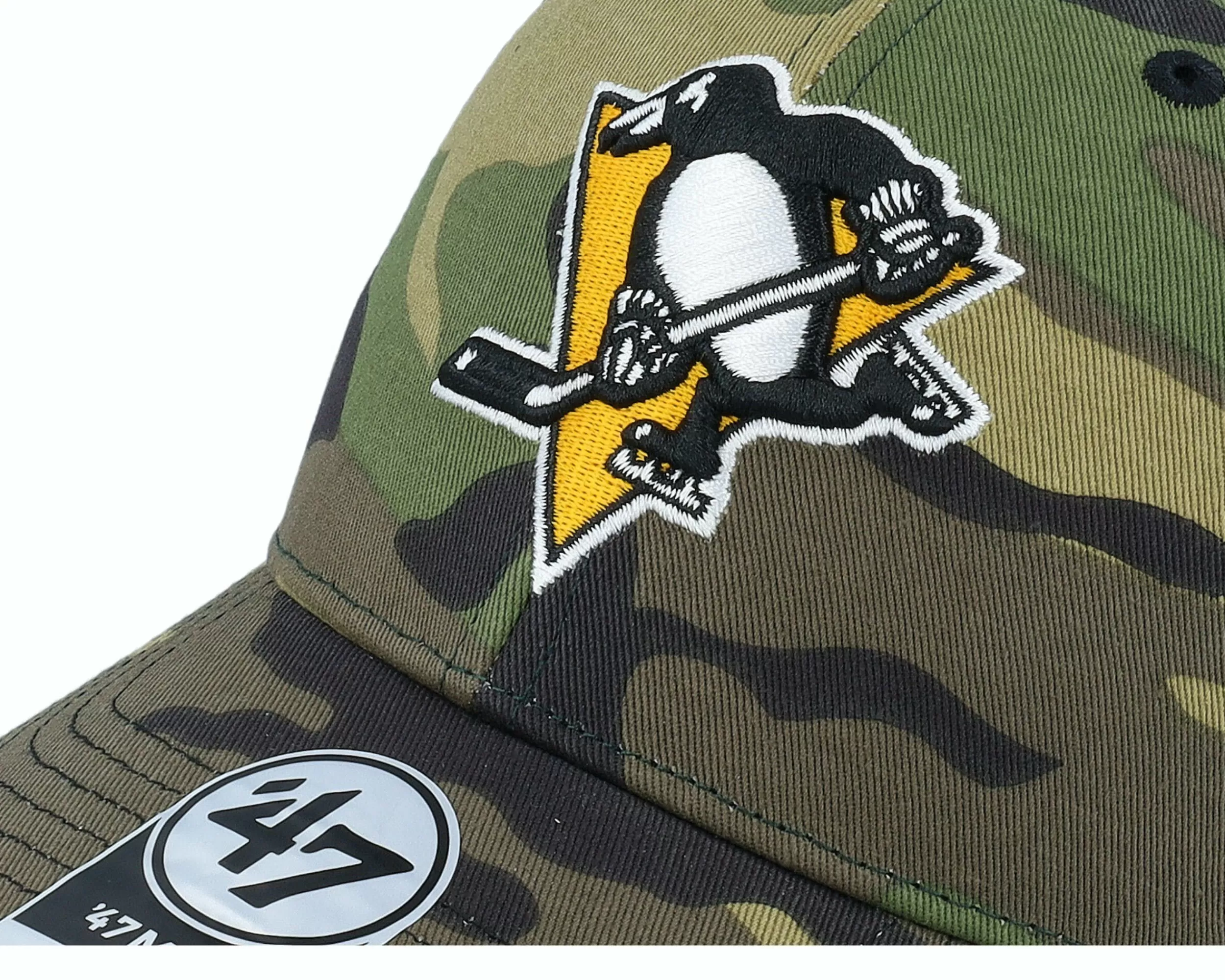 47 Brand Pittsburgh Penguins 47 Mvp Camo/Black Trucker - -Unisex Trucker