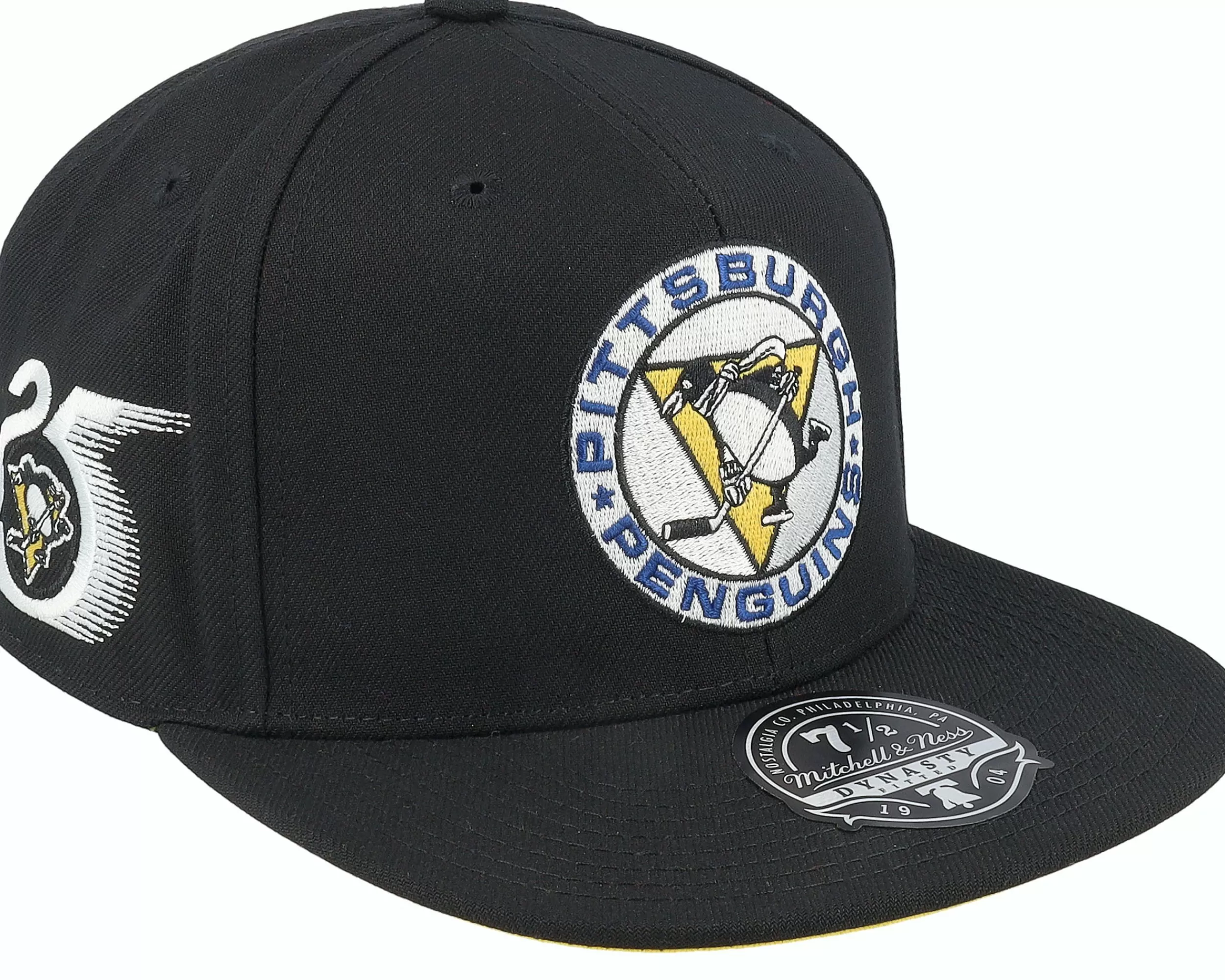 Mitchell & Ness Pittsburgh Penguins Vintage Black Fitted - -Unisex Fitted