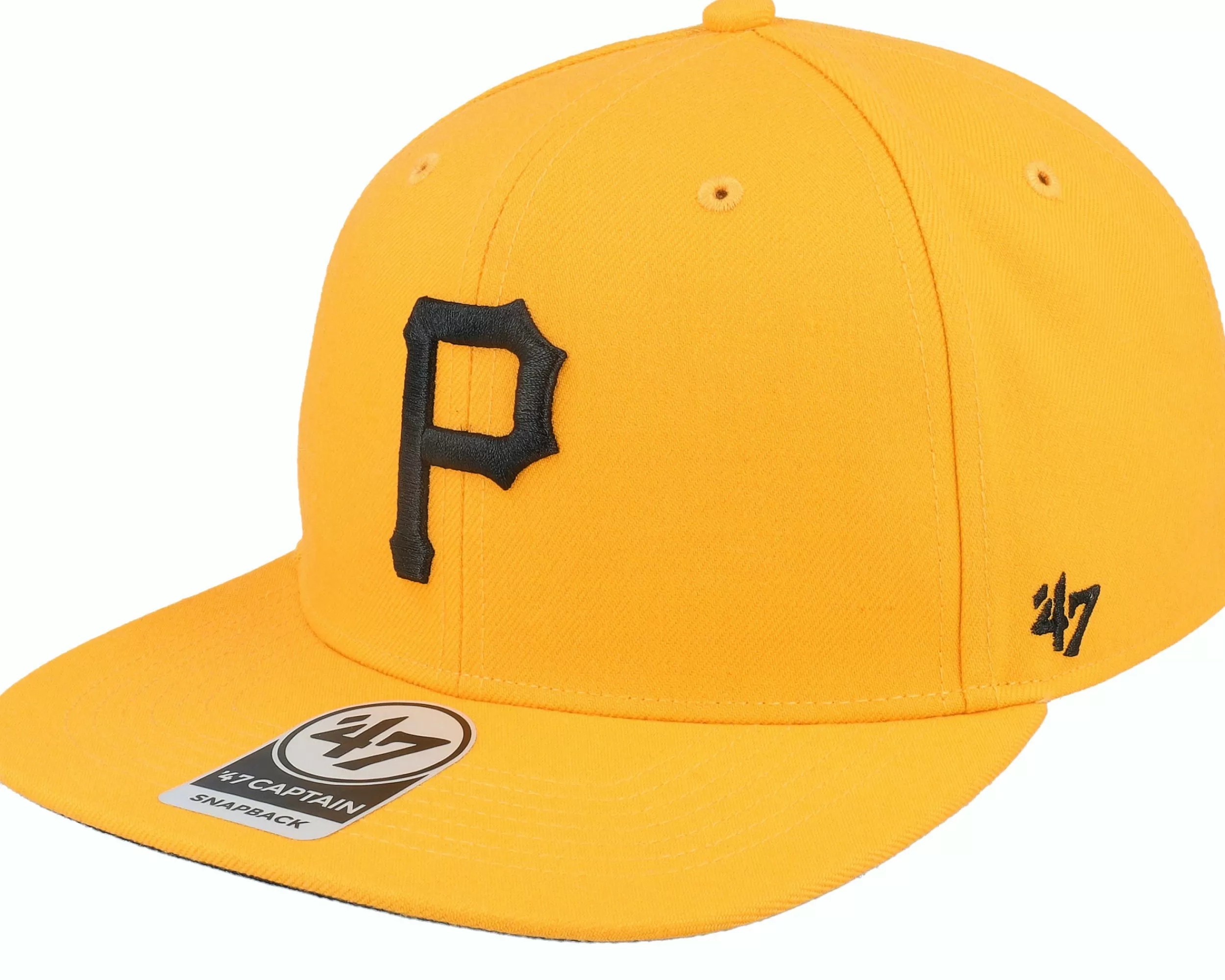 47 Brand Pittsburgh Pirates Mlb Sure Shot Under 47 Captain Gold Snapback - -Unisex Snapback