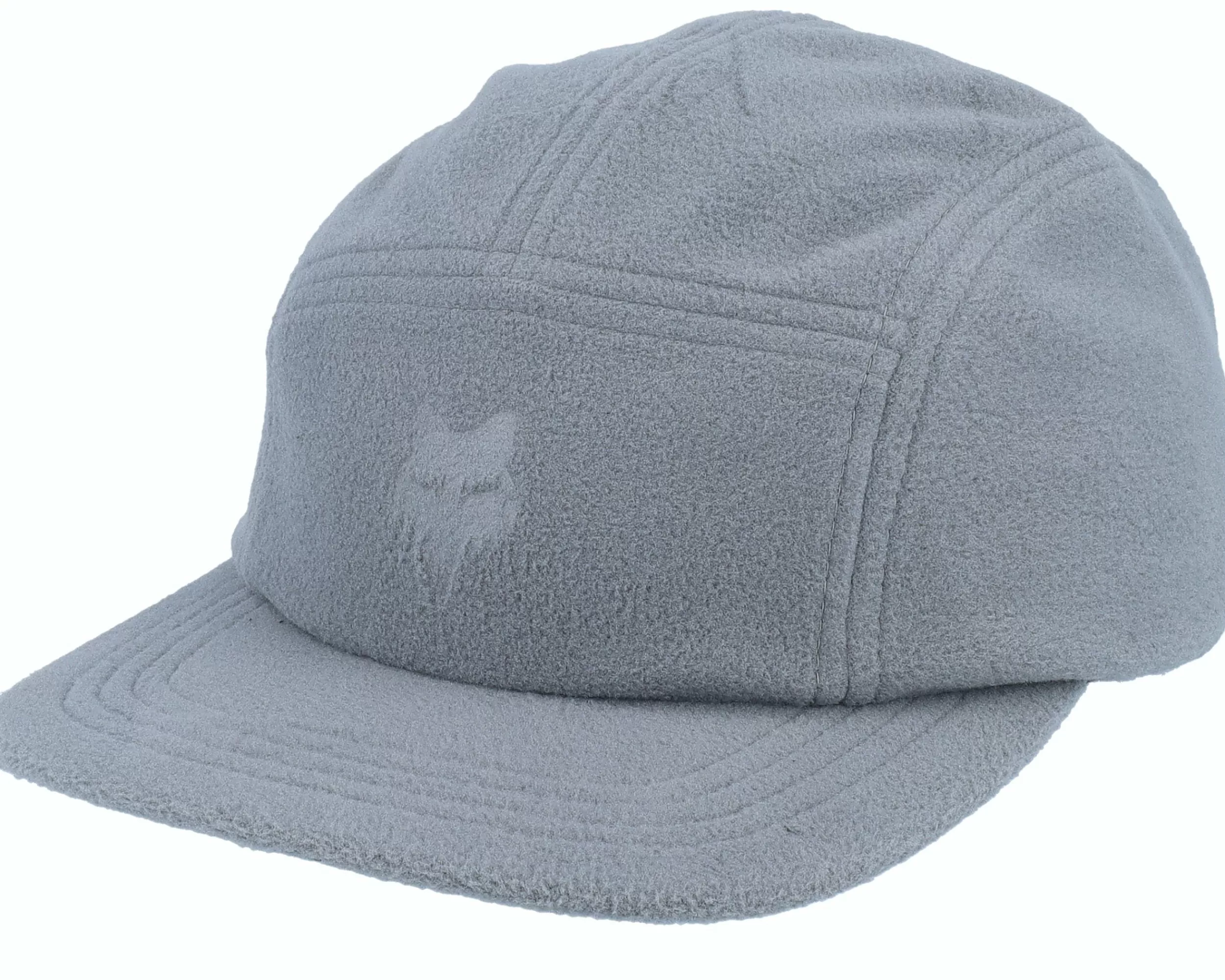 Fox Polar Fleece Hat Pewter 5-Panel - -Unisex 5-Panel