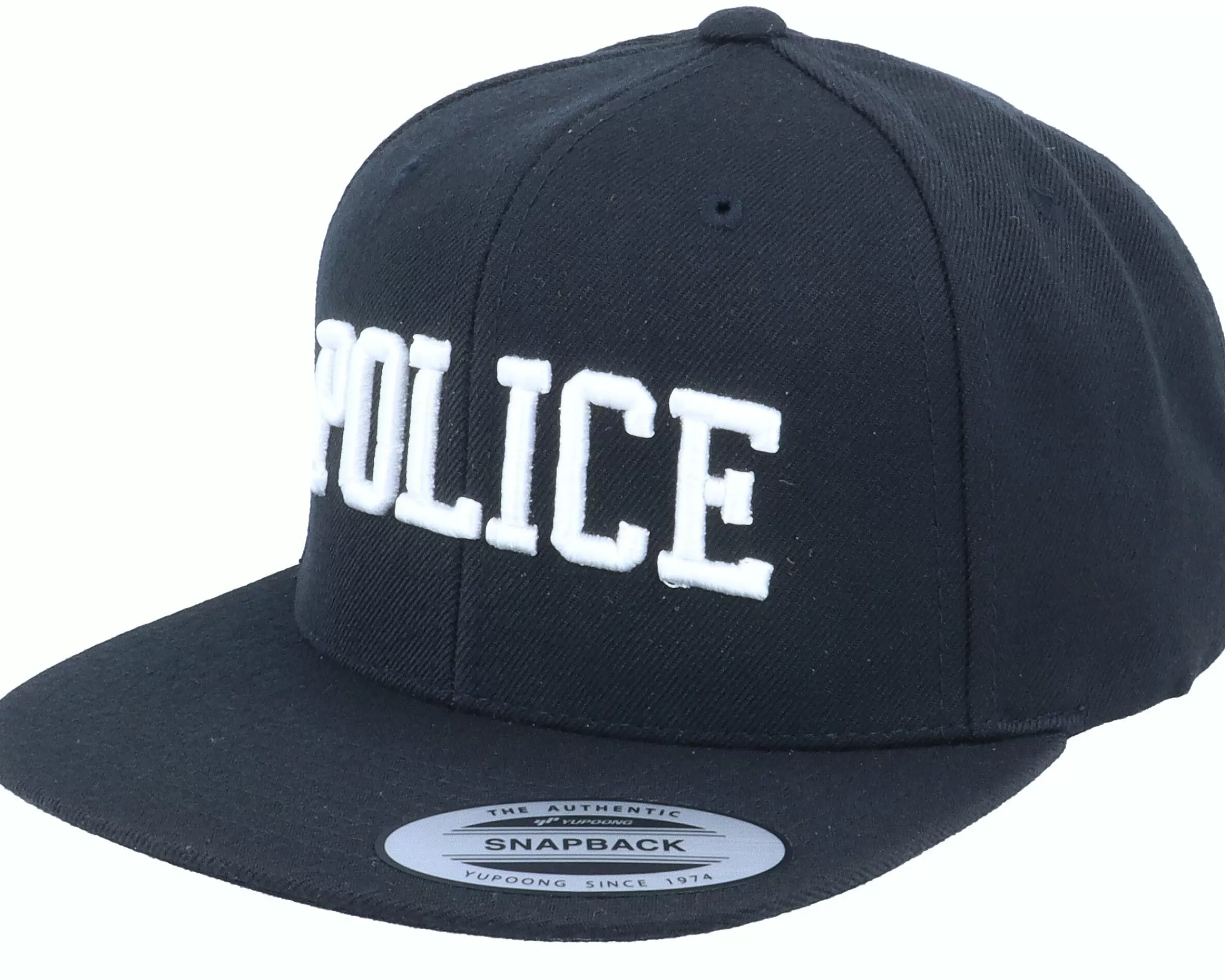 Iconic Police 3D Black Snapback - -Unisex Snapback