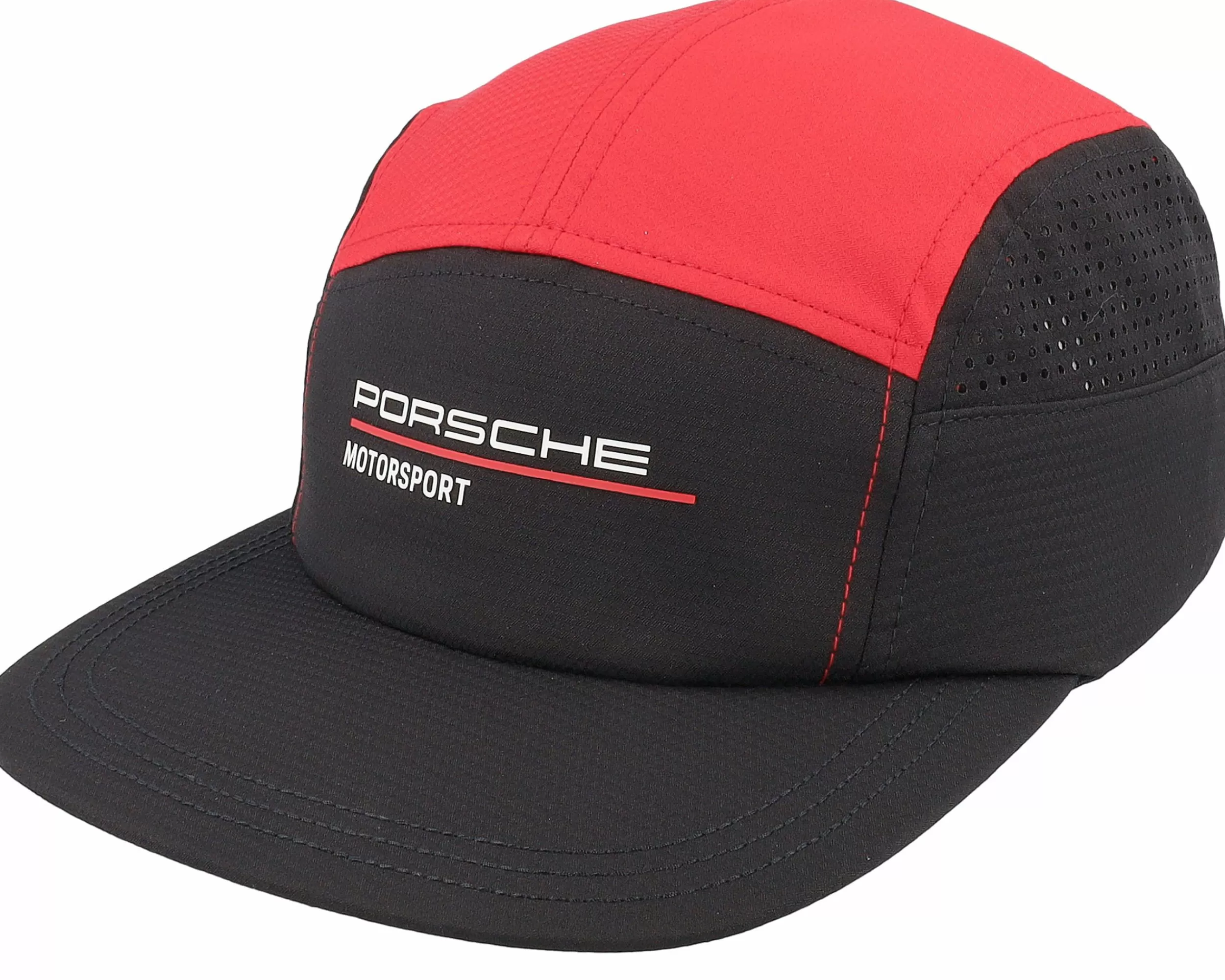 Porsche Black/Red 5-Panel - -Unisex 5-Panel