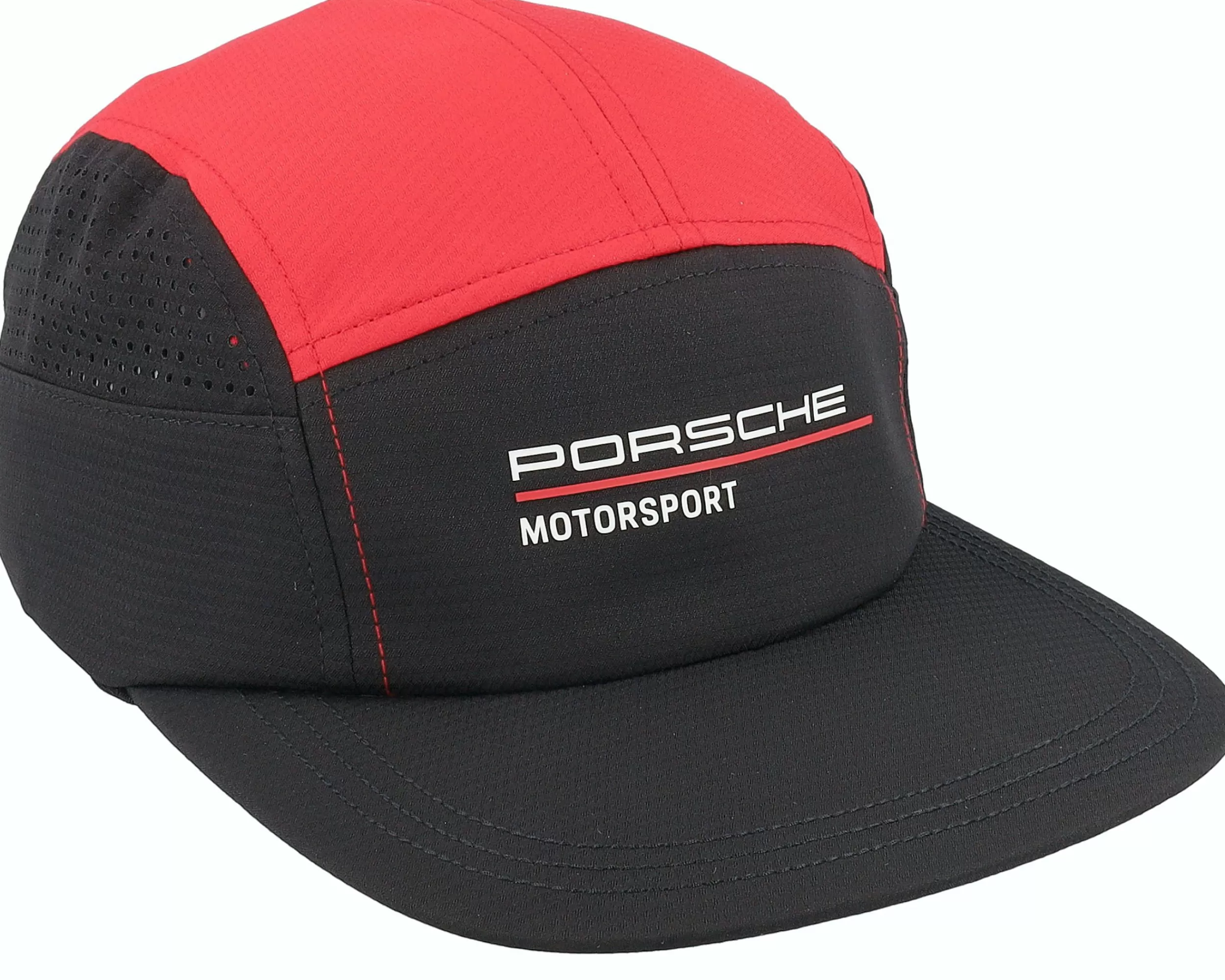 Porsche Black/Red 5-Panel - -Unisex 5-Panel