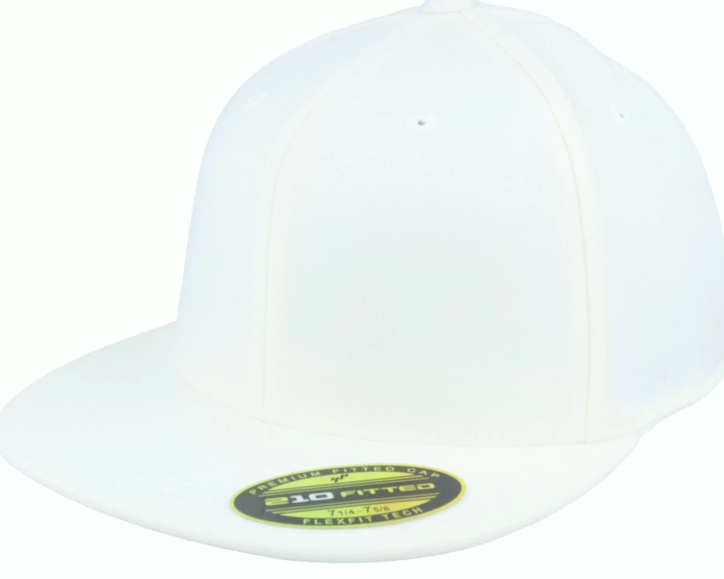 Flexfit Premium 210 White Fitted - -Unisex Fitted