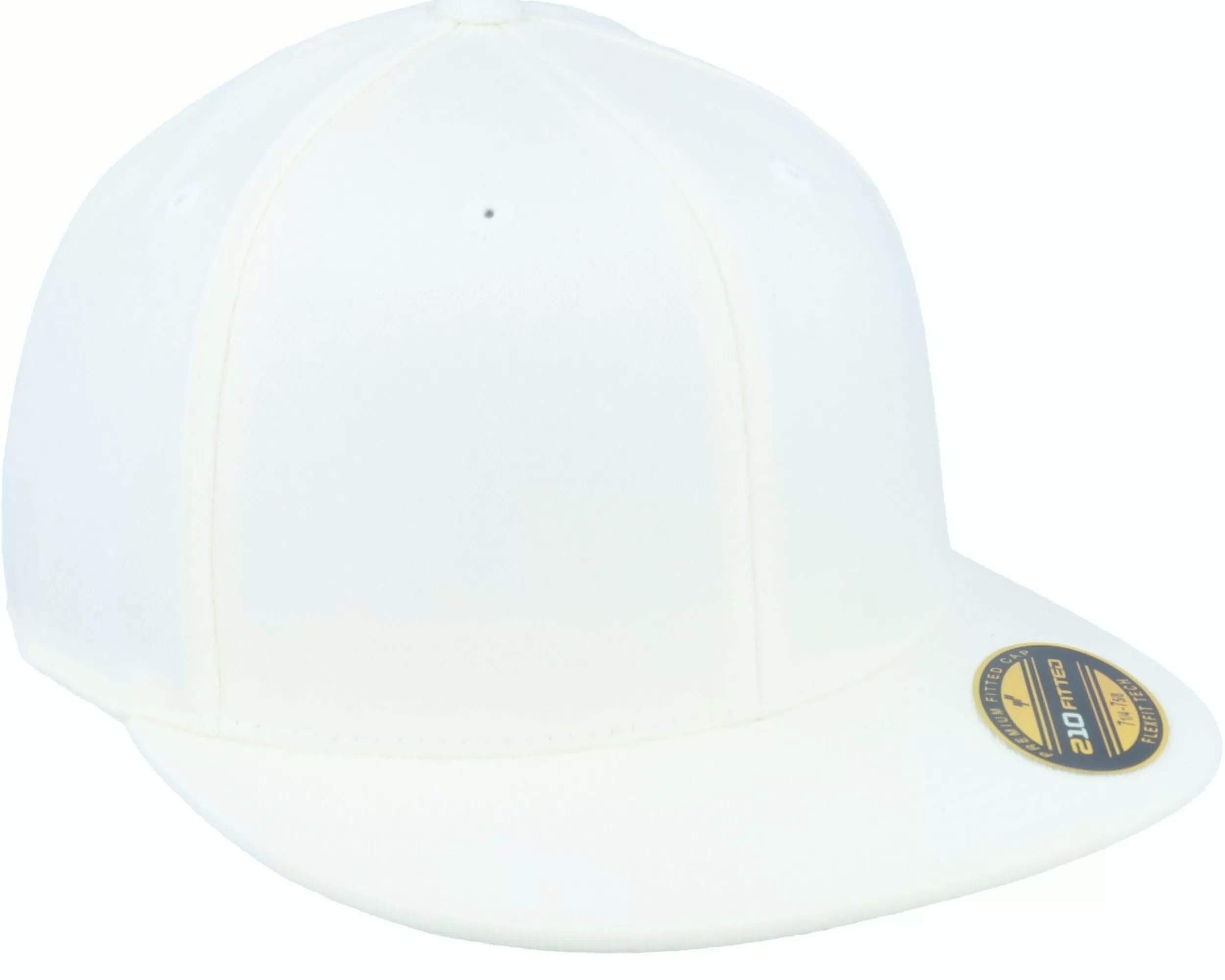 Flexfit Premium 210 White Fitted - -Unisex Fitted