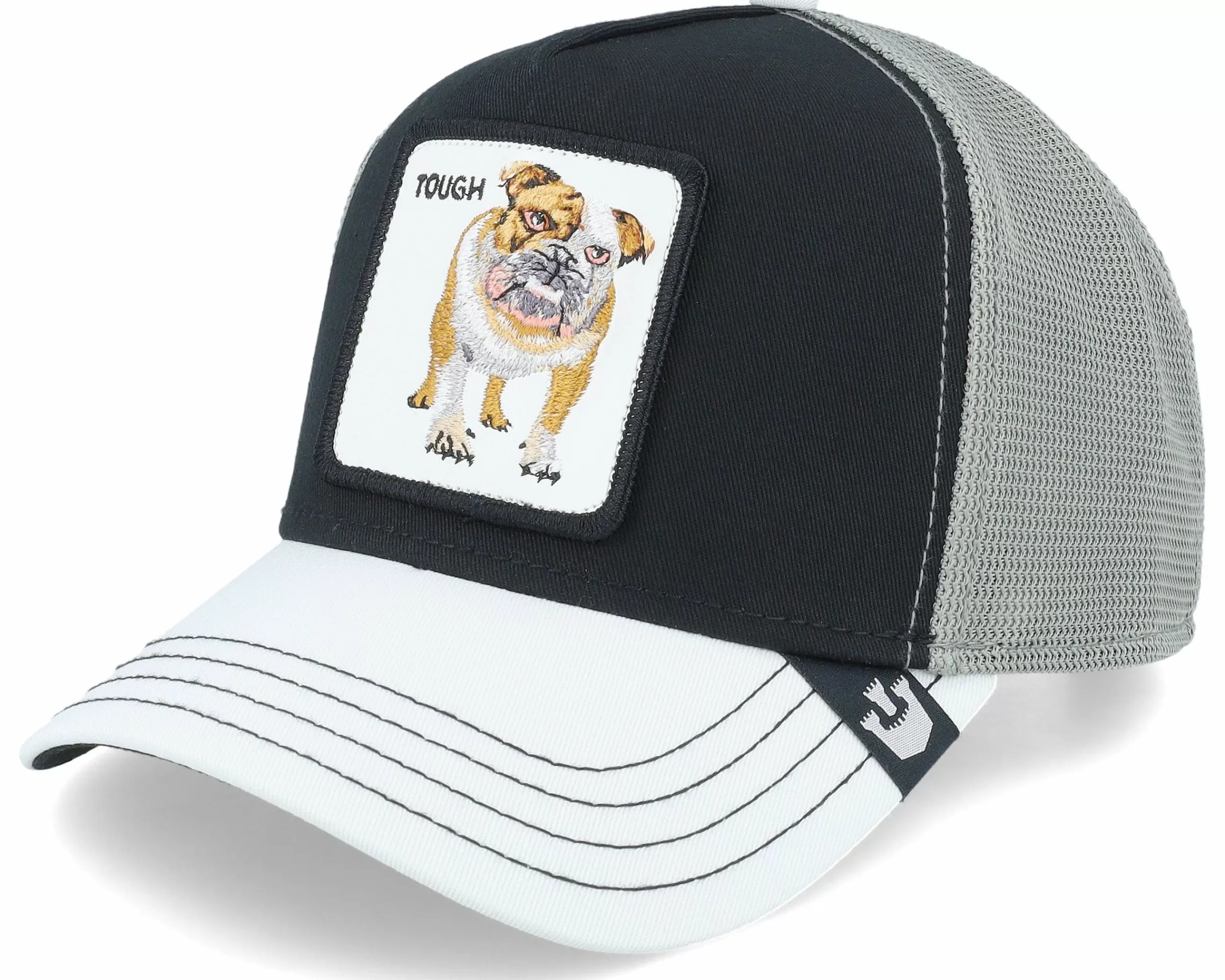 Goorin Bros. Premium Bulldog Black/White Trucker - -Unisex Trucker