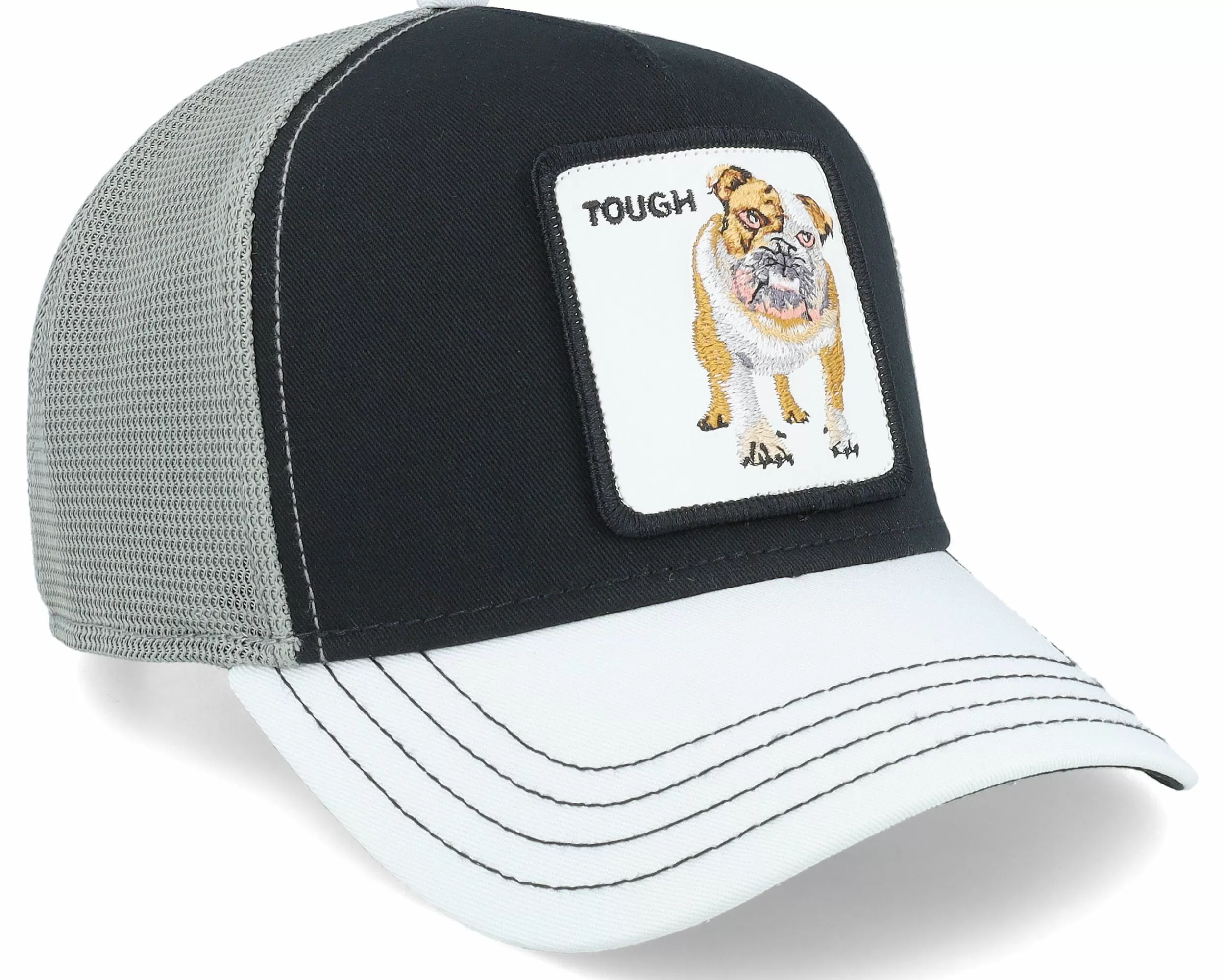 Goorin Bros. Premium Bulldog Black/White Trucker - -Unisex Trucker