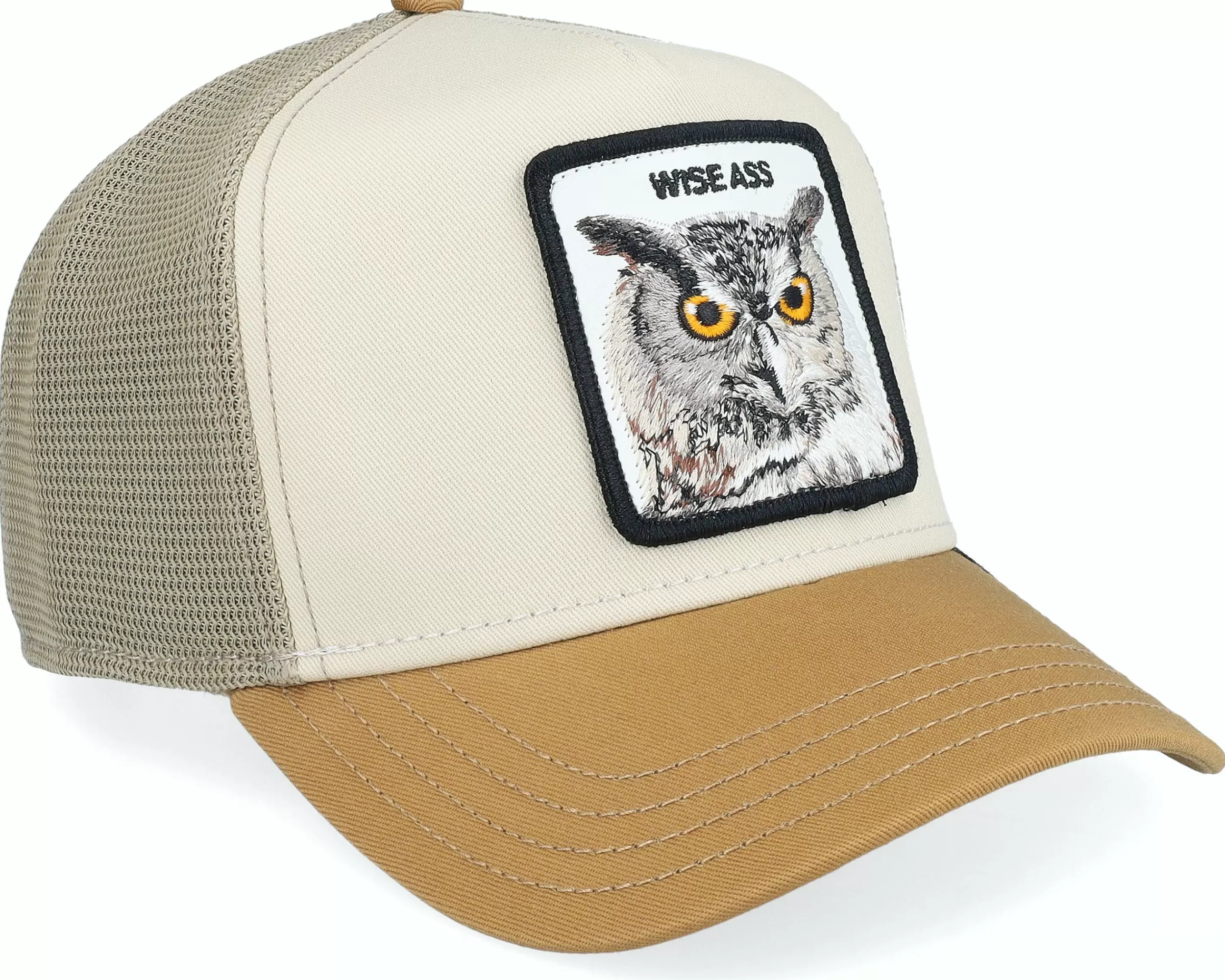 Goorin Bros. Premium Owl Khaki Trucker - -Unisex Trucker