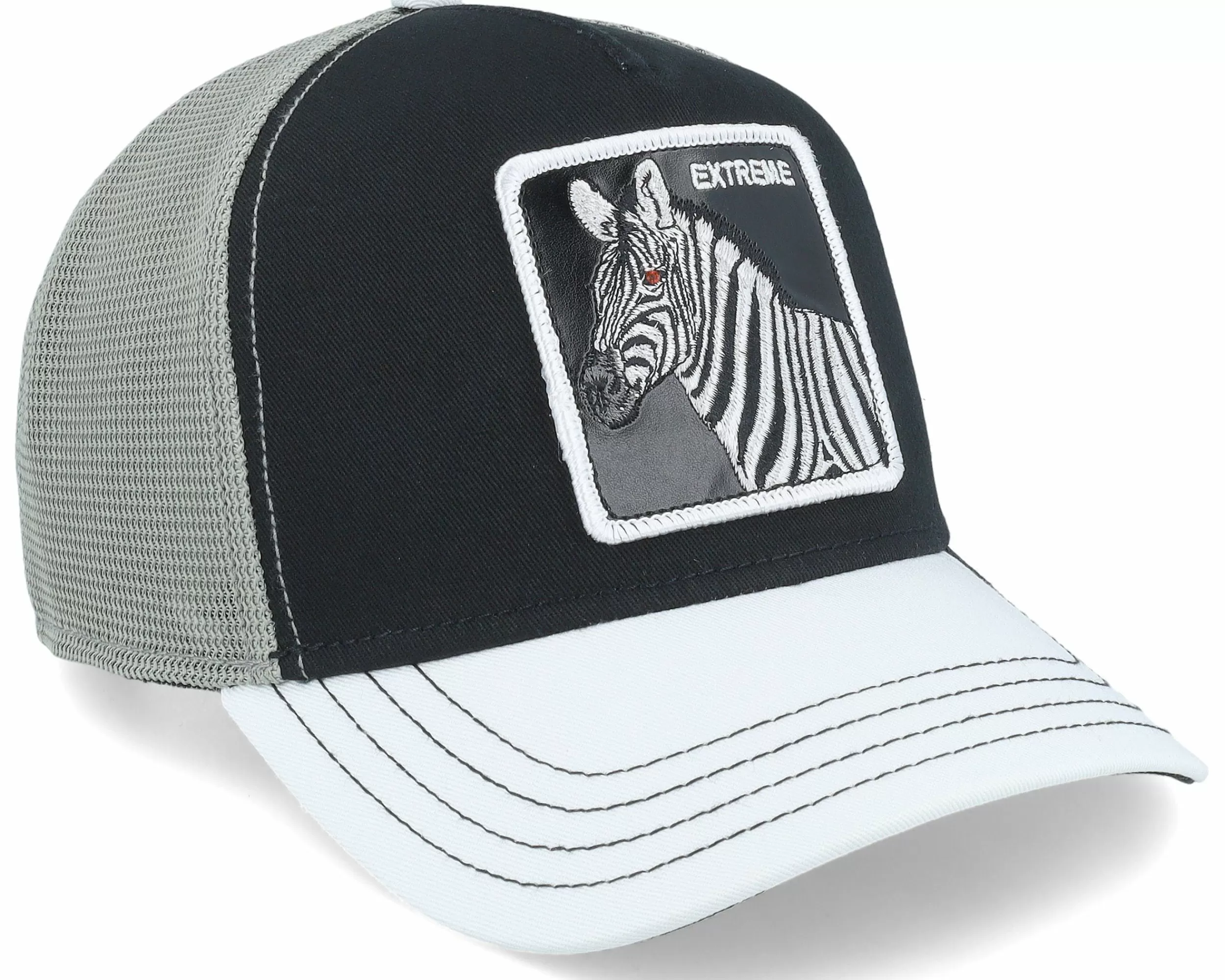 Goorin Bros. Premium Zebra Black Trucker - -Unisex Trucker