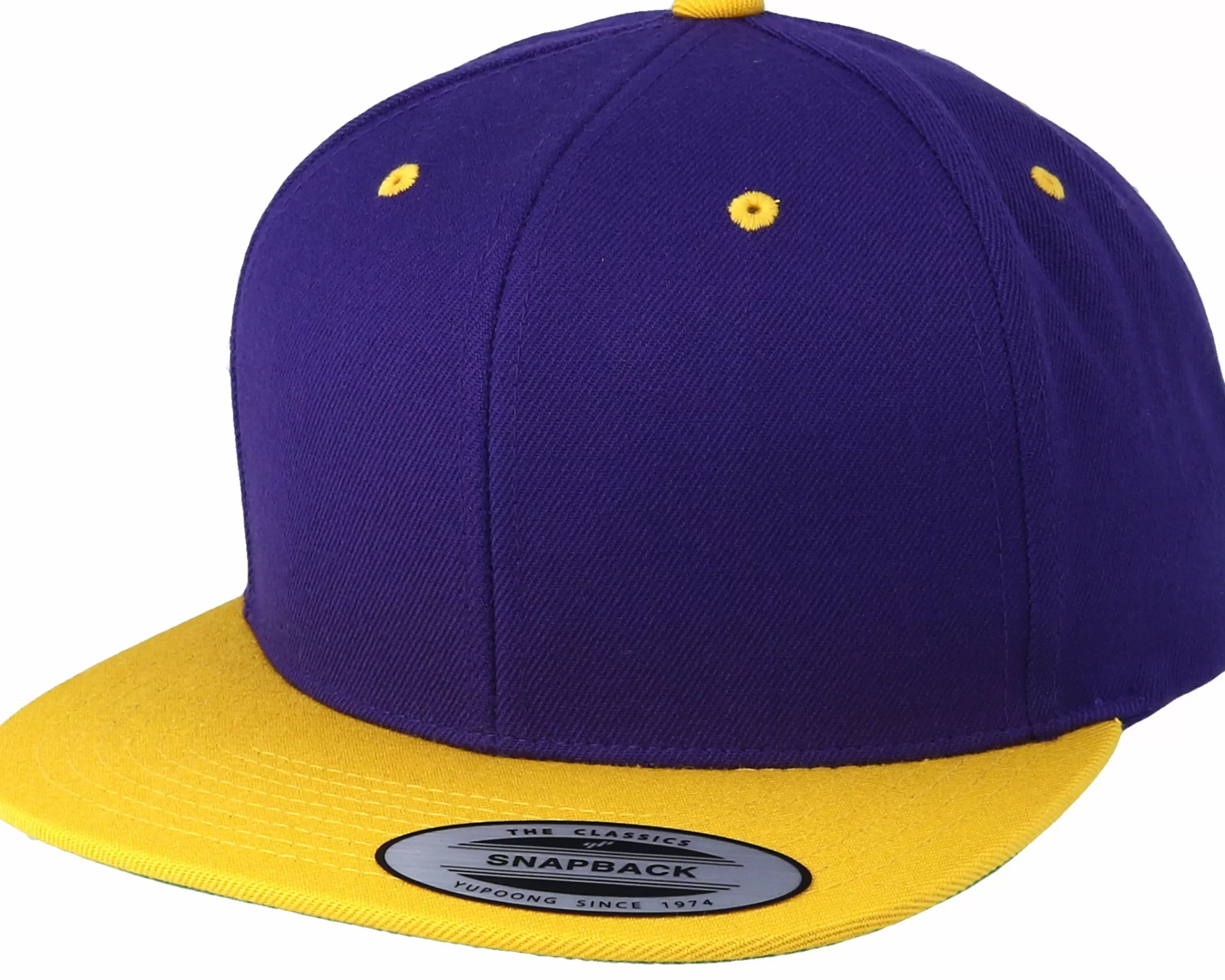 Yupoong Purple/Gold Snapback - -Unisex Snapback