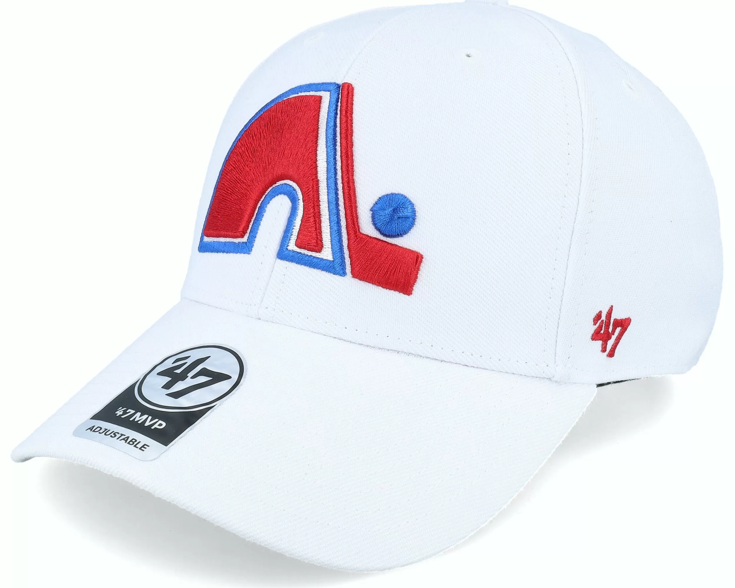 47 Brand Quebec Nordiques Nhl Mvp White Adjustable - -Unisex Adjustable