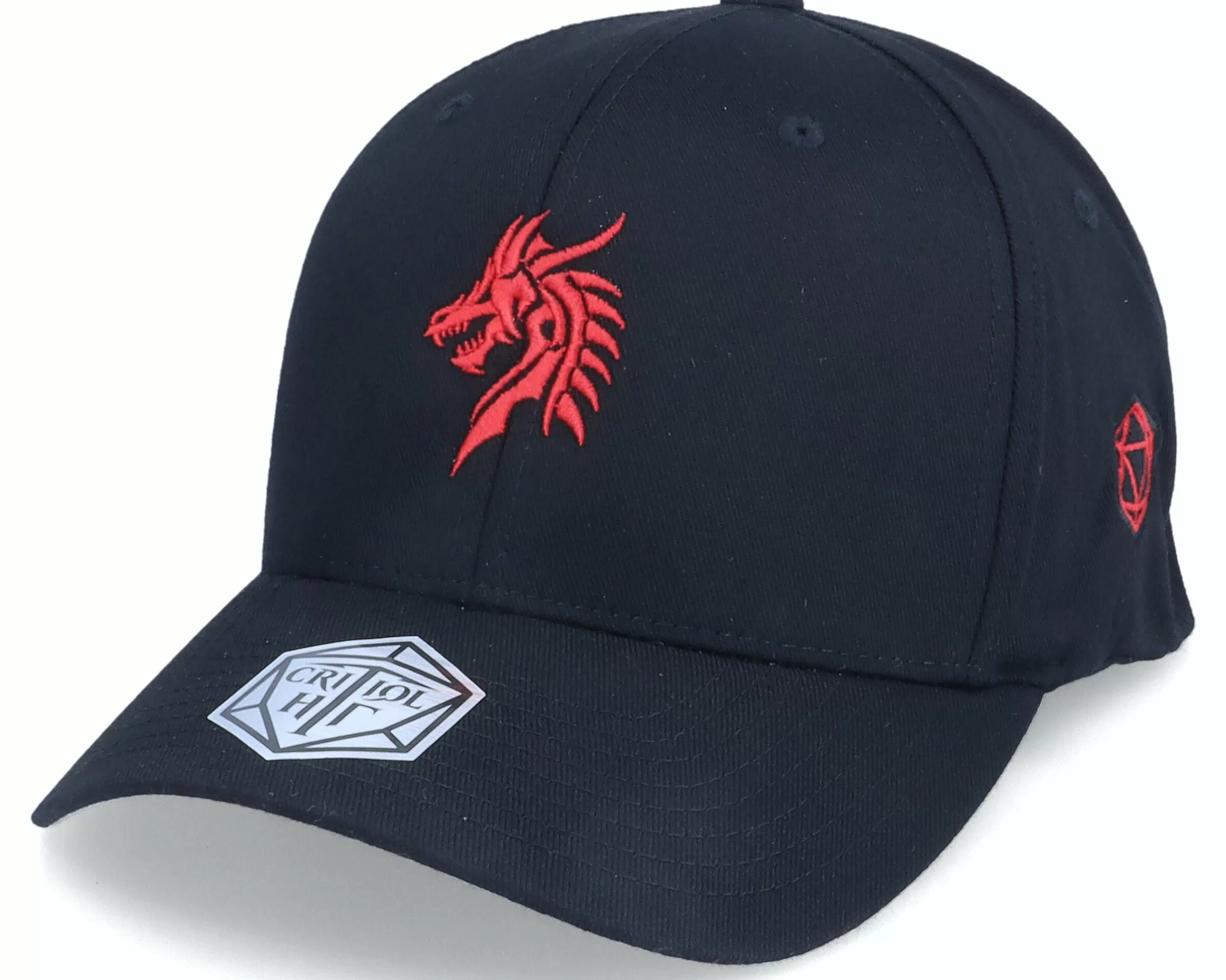 Critiql Hit Red Dragon Logo Black Flexfit - -Unisex Flexfit