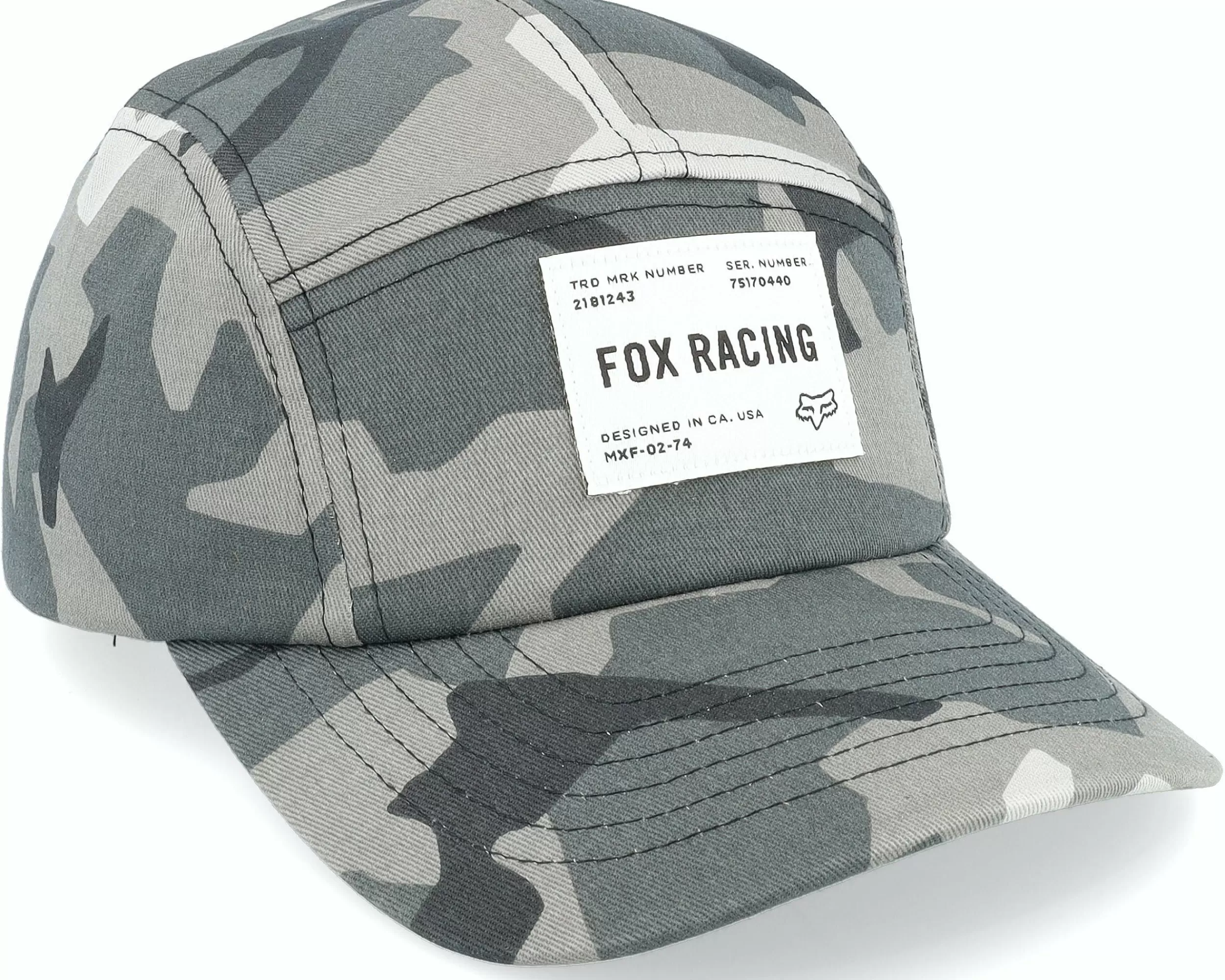 Fox Regiment 5 Panel Hat Black Camo 5-Panel - -Unisex 5-Panel