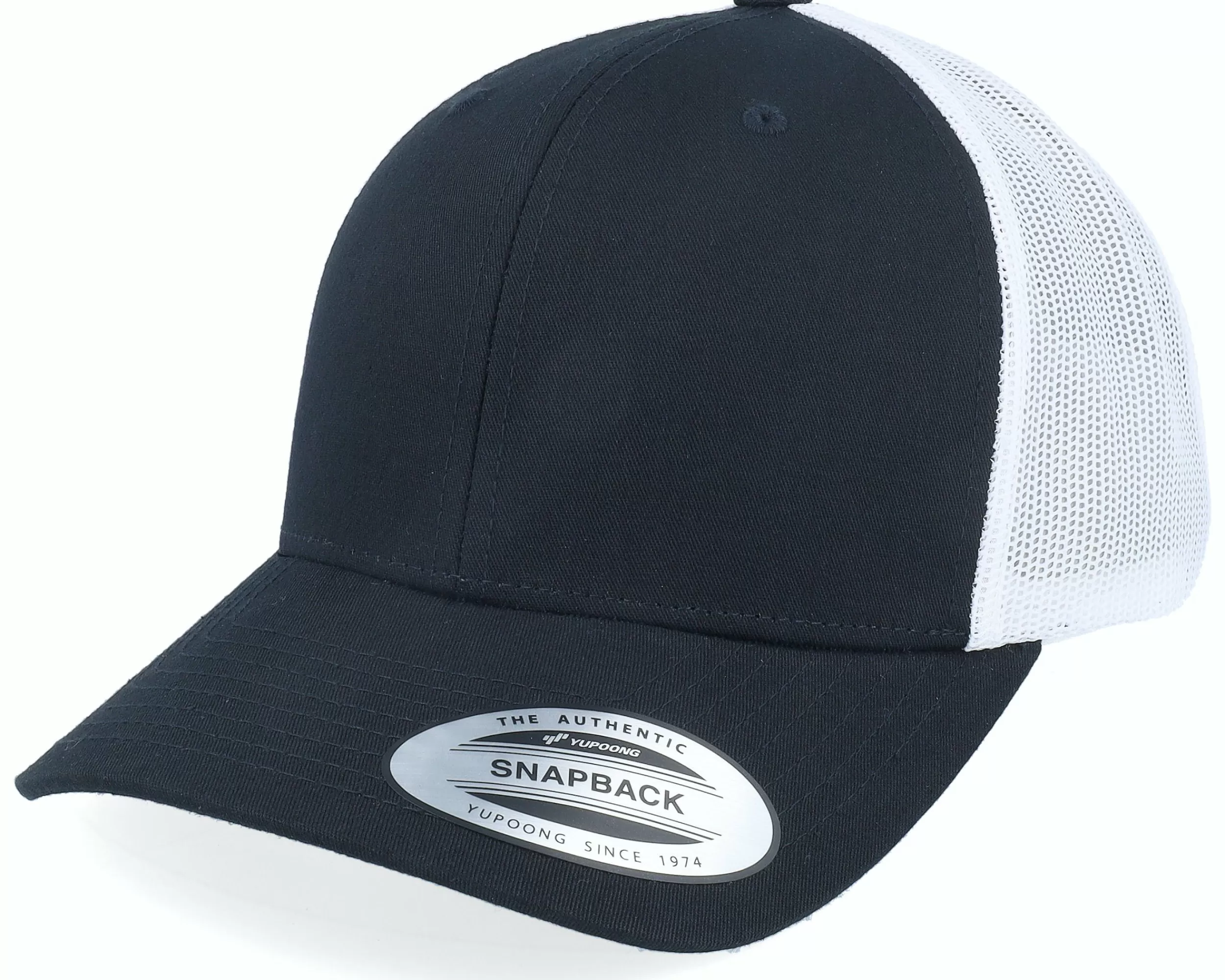 Yupoong Retro 2 Tone Black/White Trucker - -Unisex Trucker