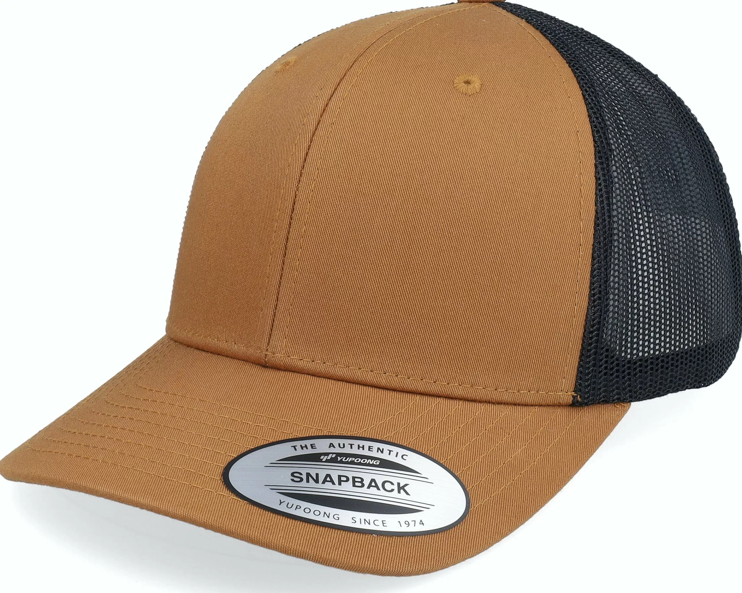 Yupoong Retro 2 Tone Caramel/Black Trucker - -Unisex Trucker