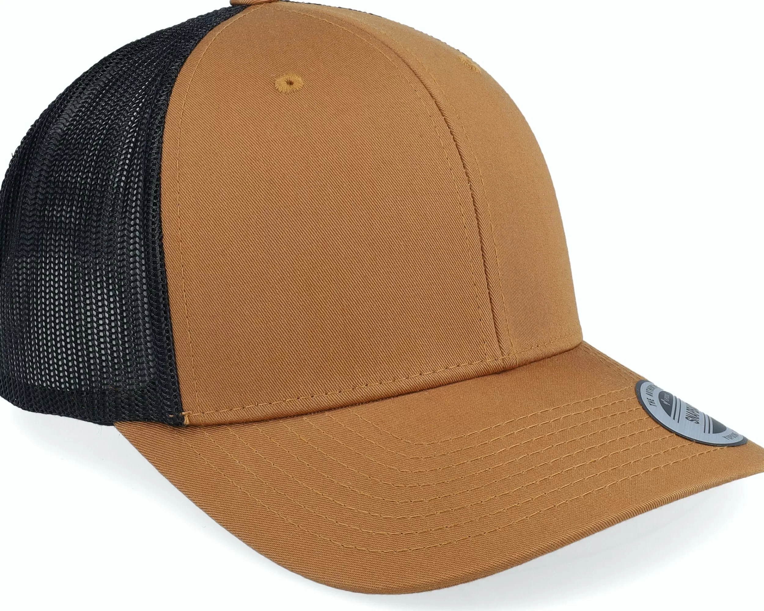 Yupoong Retro 2 Tone Caramel/Black Trucker - -Unisex Trucker