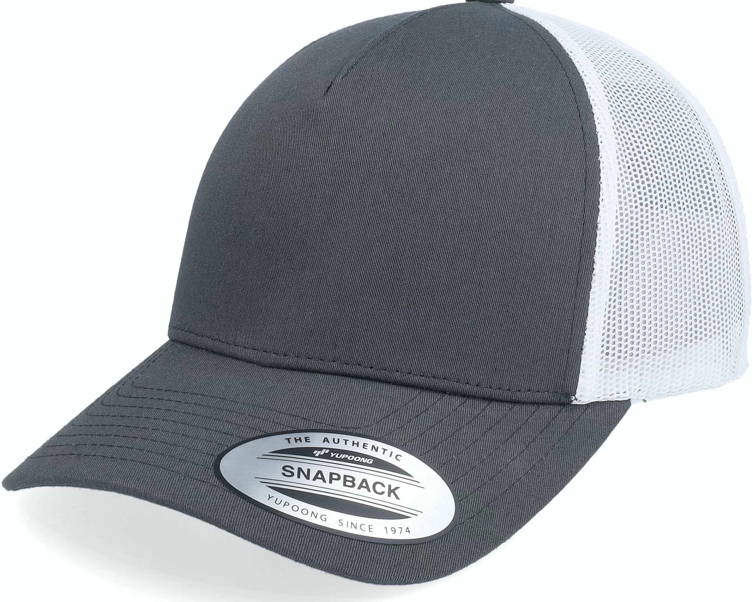 Yupoong Retro 2-Tone Dark Grey/White A-Frame Trucker - -Unisex Trucker