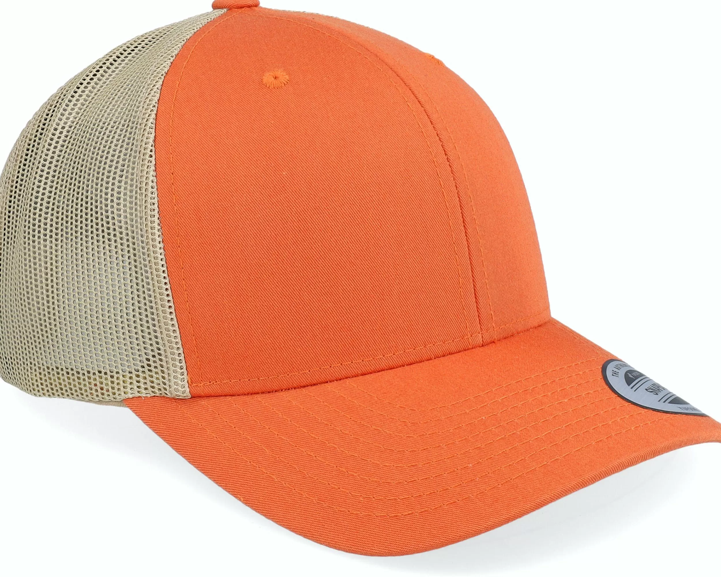 Yupoong Retro 2-Tone Rustic Orange/Khaki Trucker - -Unisex Trucker