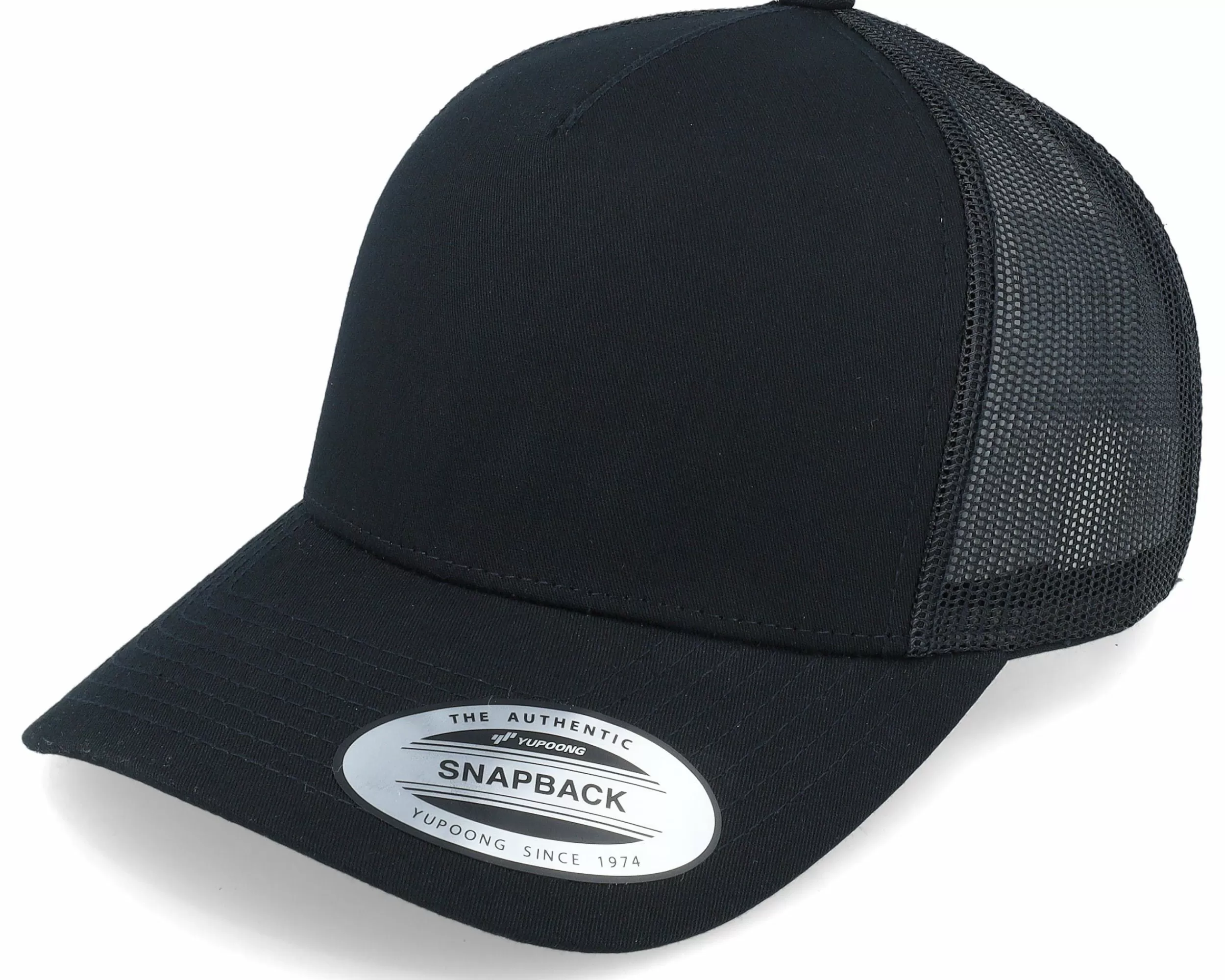 Yupoong Retro Black A-Frame Trucker - -Unisex Trucker