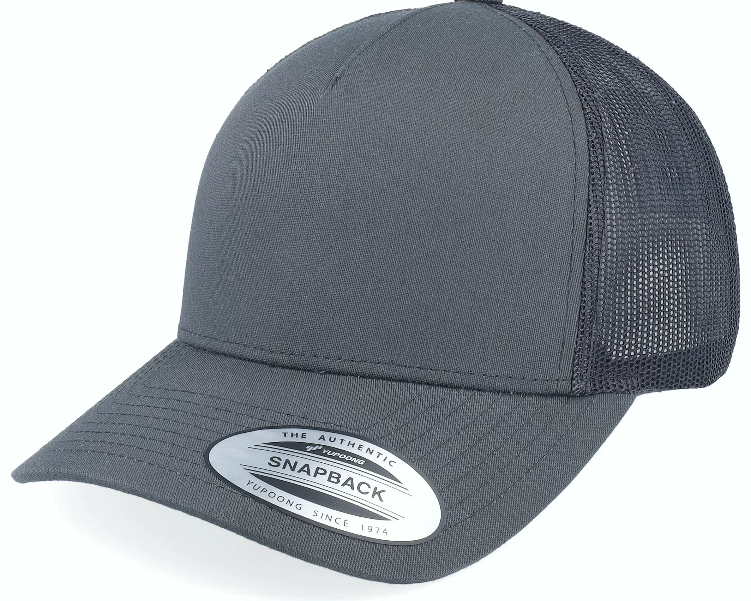 Yupoong Retro Dark Grey A-Frame Trucker - -Unisex Trucker