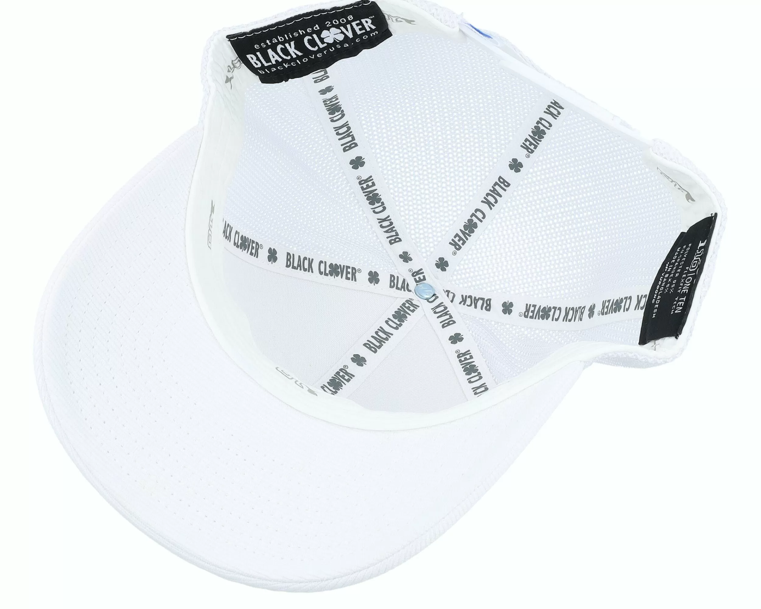 Black Clover Rowdy 2 White/White Mesh And Hd Print Patch Trucker - -Unisex Trucker