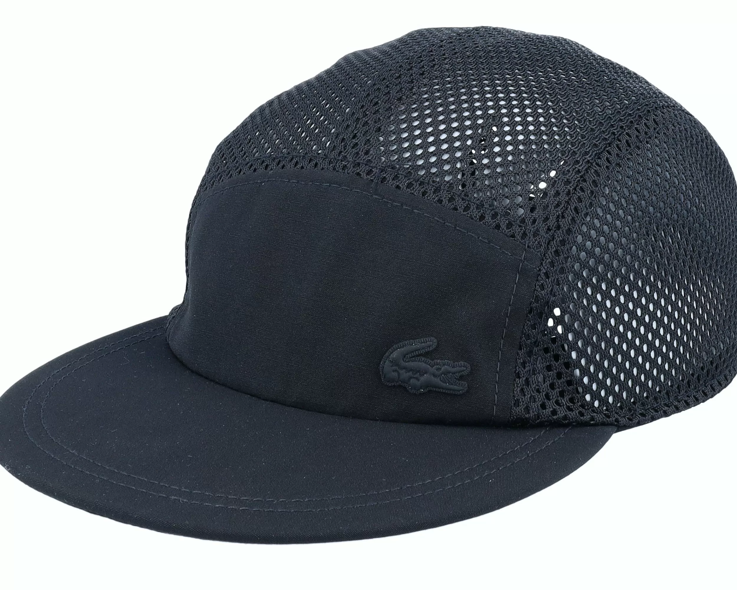 Lacoste Rubber Patch Mesh Black 5-Panel - -Unisex 5-Panel