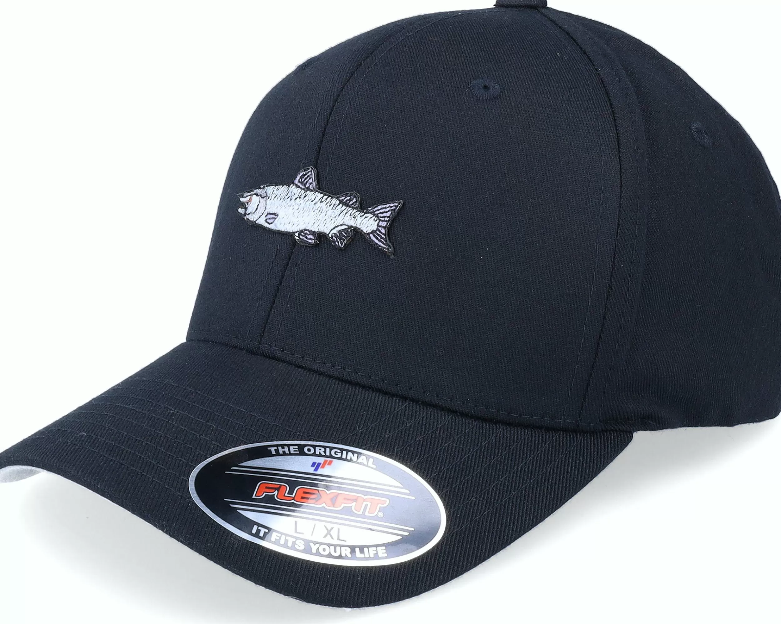 Skillfish Salmon Fish Black Flexfit - -Unisex Flexfit