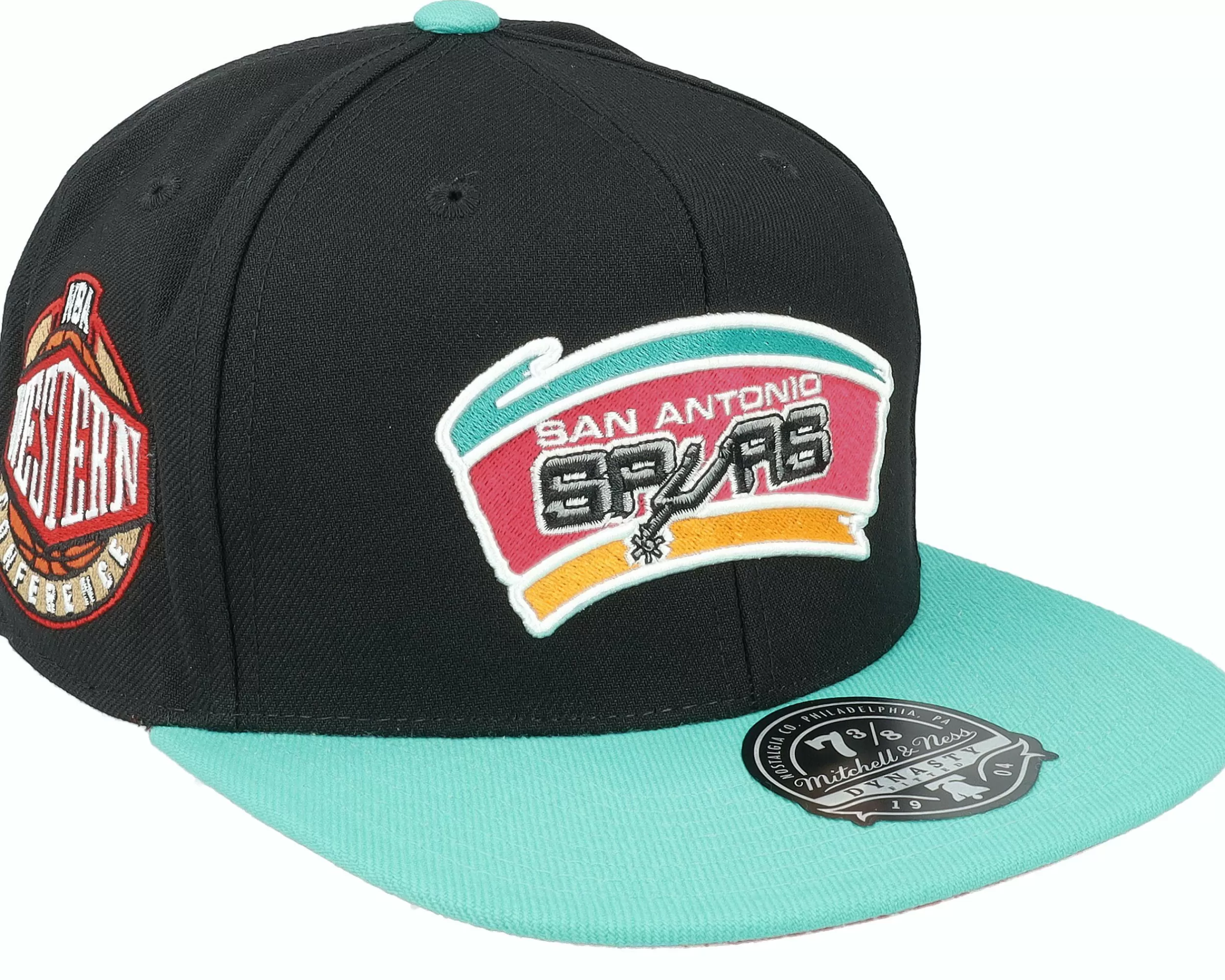 Mitchell & Ness San Antonio Spurs Coast2Coast Black Fitted - -Unisex Fitted