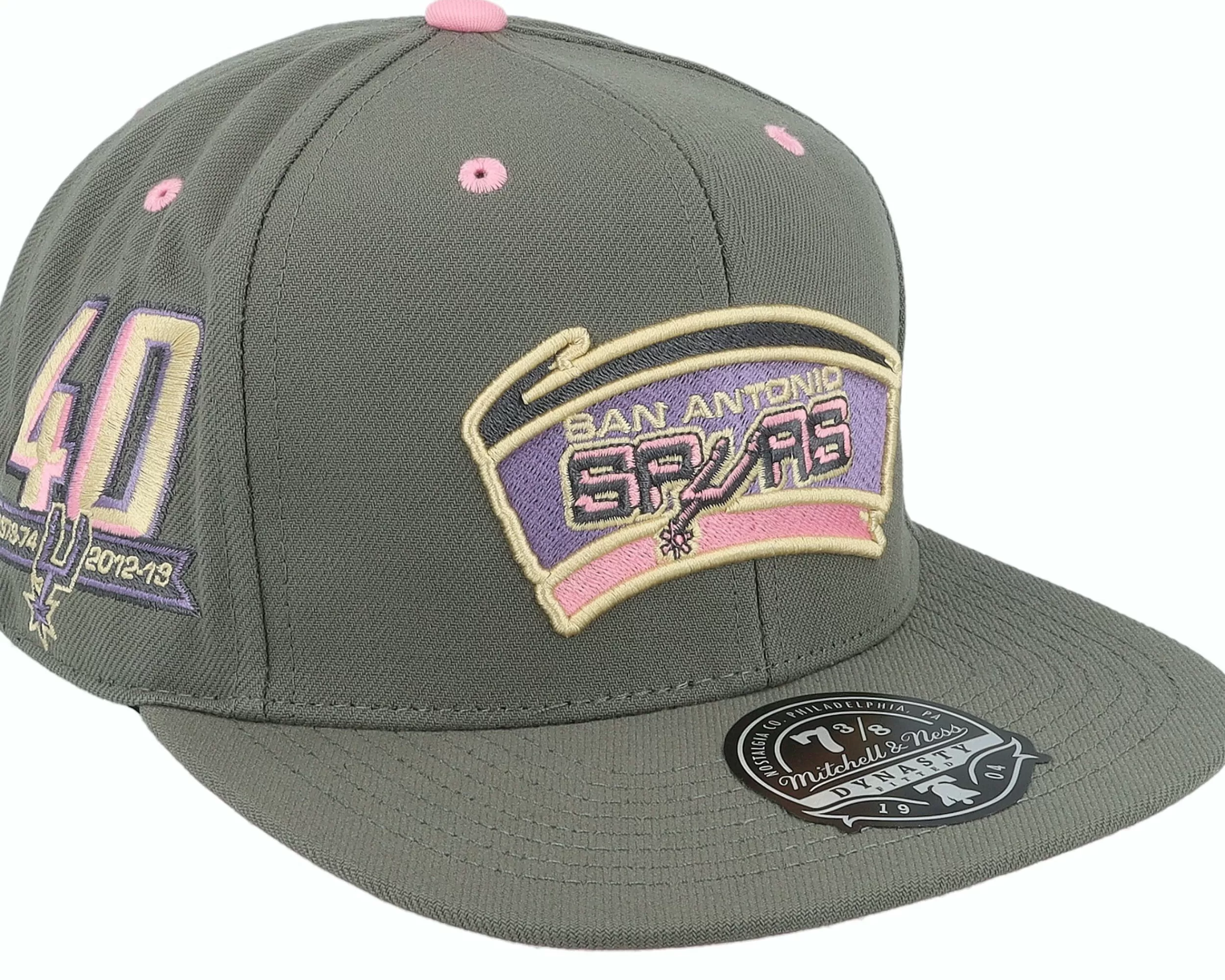 Mitchell & Ness San Antonio Spurs Lavender Dreams Hwc Fitted - -Unisex Fitted