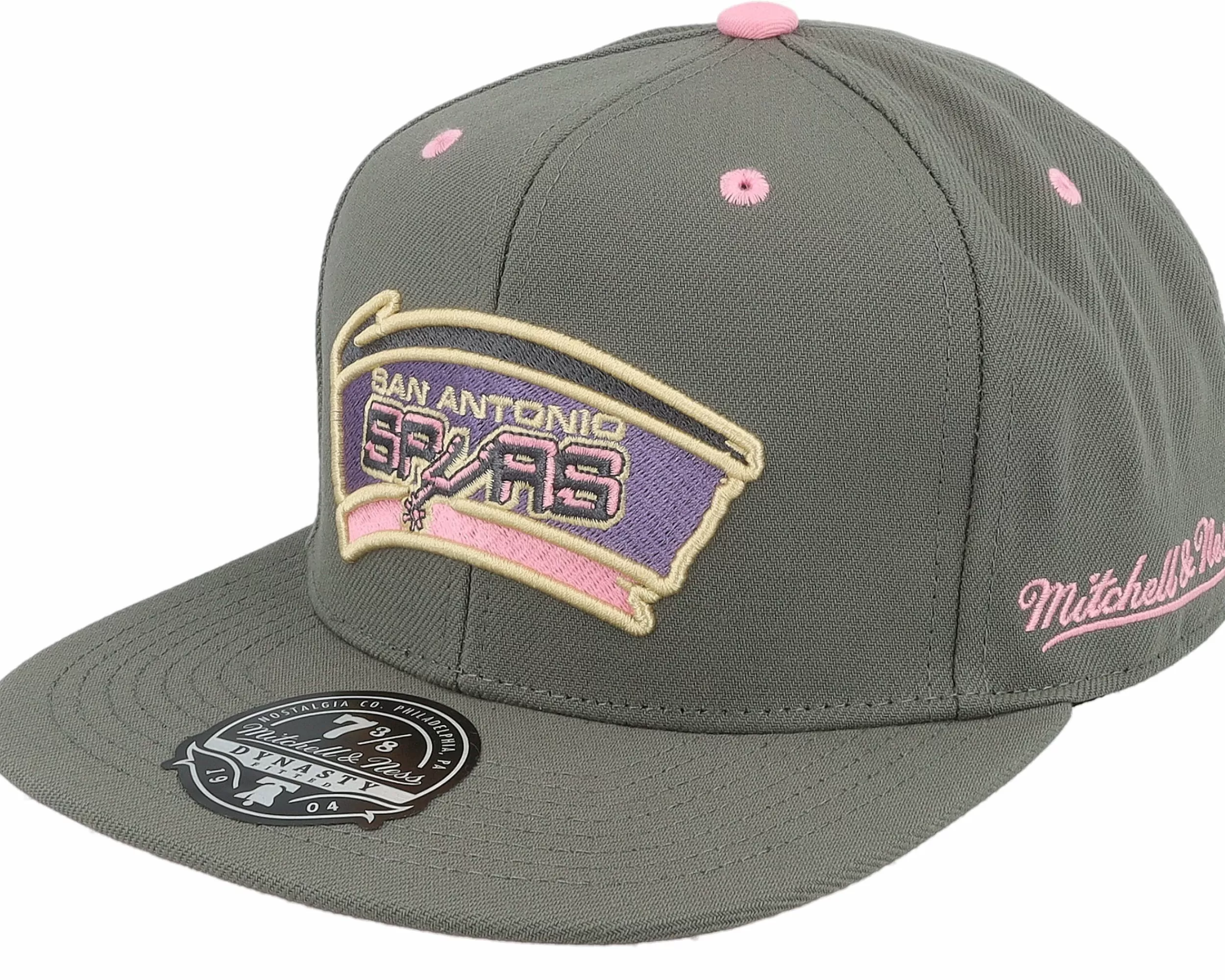 Mitchell & Ness San Antonio Spurs Lavender Dreams Hwc Fitted - -Unisex Fitted