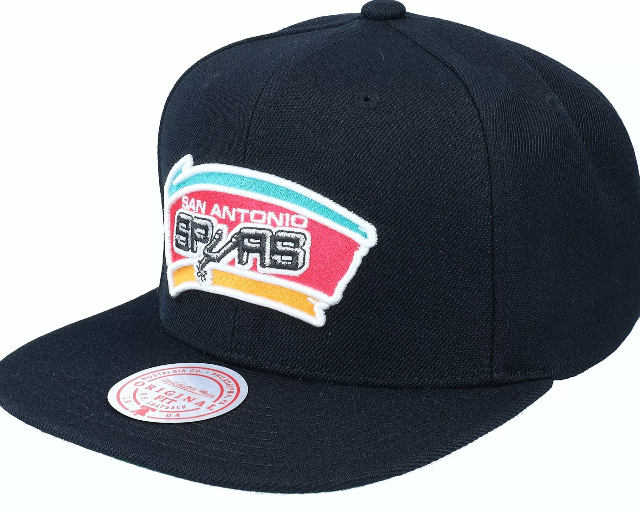 Mitchell & Ness San Antonio Spurs Top Spot Black Snapback - -Unisex Snapback