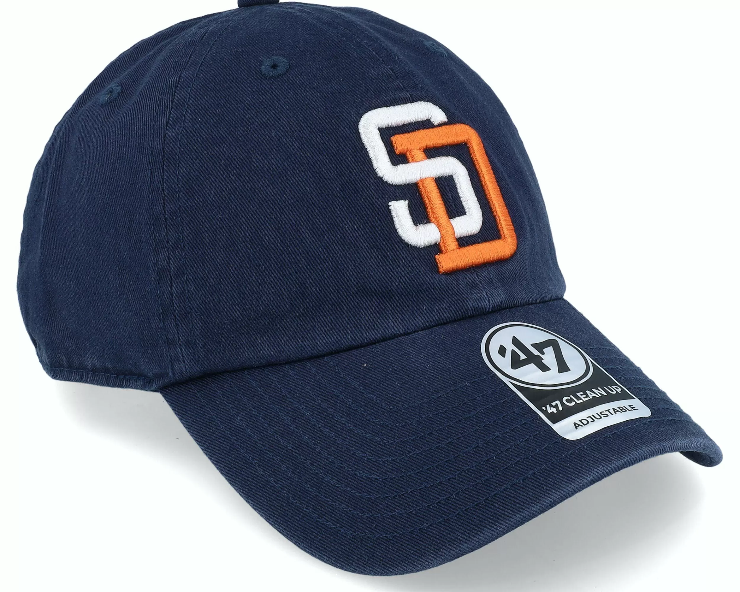 47 Brand San Diego Padres Cooperstown Clean Up Navy Dad Cap - -Unisex Dad Cap