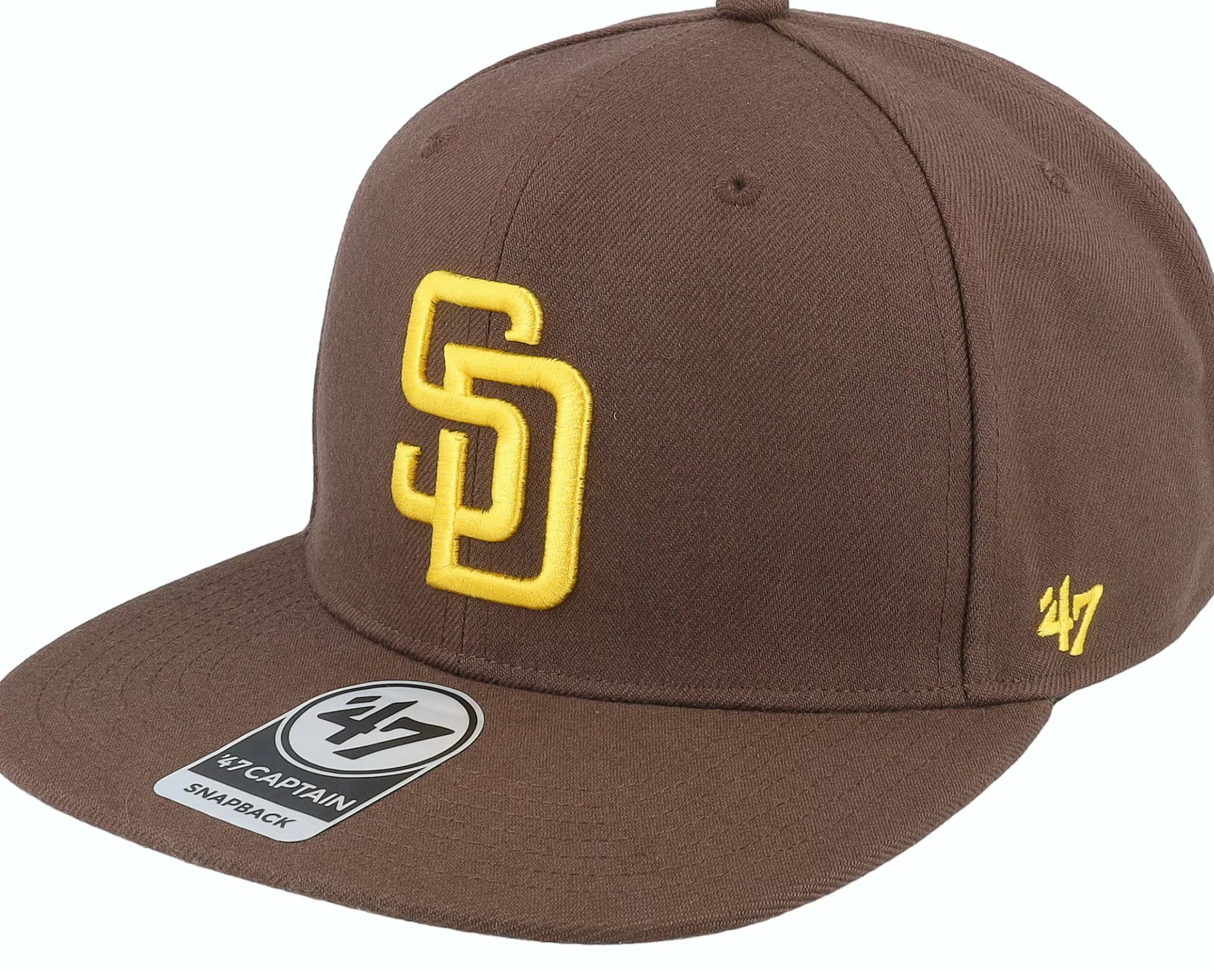 47 Brand San Diego Padres Mlb Sure Shot Captain Brown Snapback - -Unisex Snapback