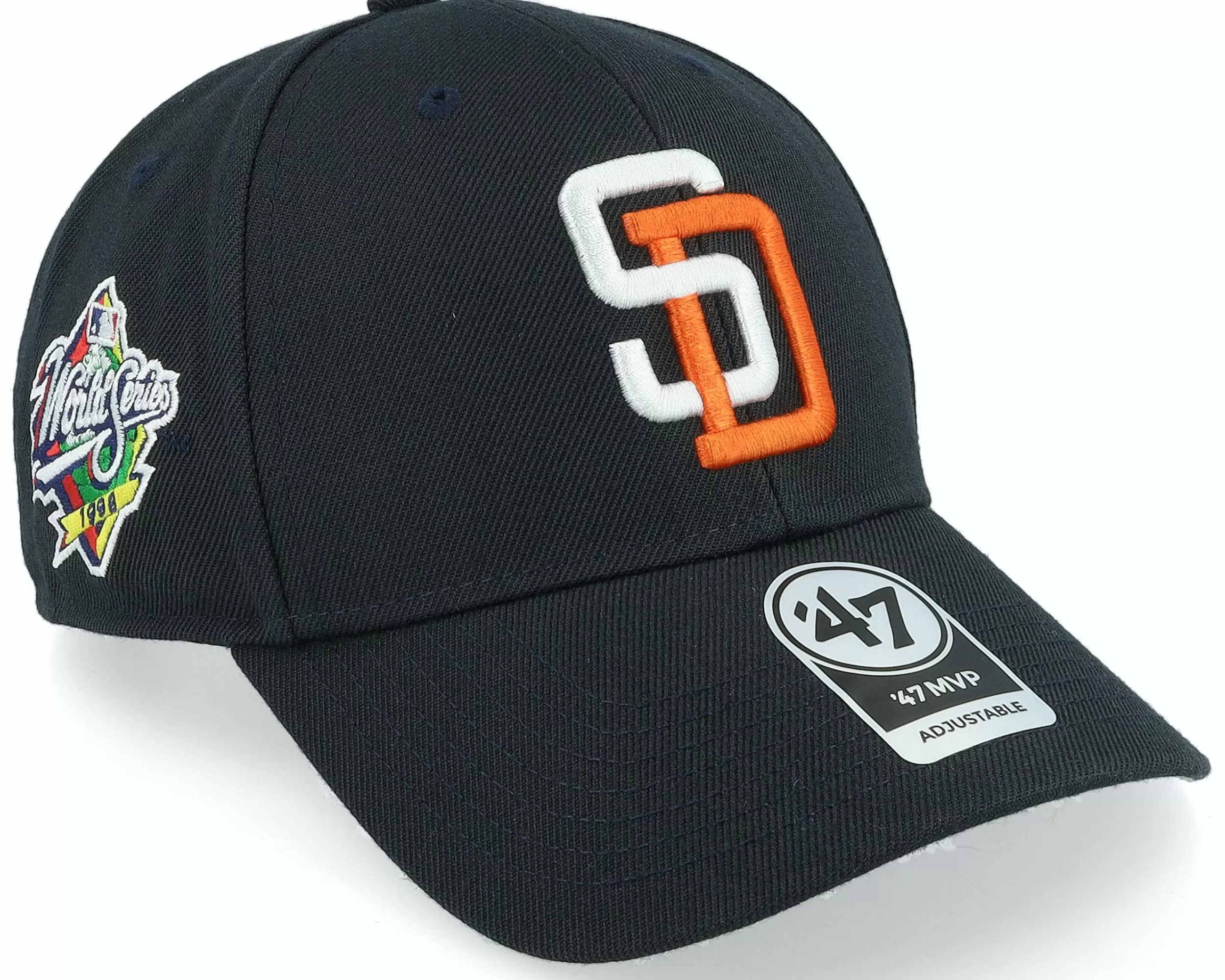 47 Brand San Diego Padres World Series Sure Shot Mvp Navy Adjustable - -Unisex Adjustable