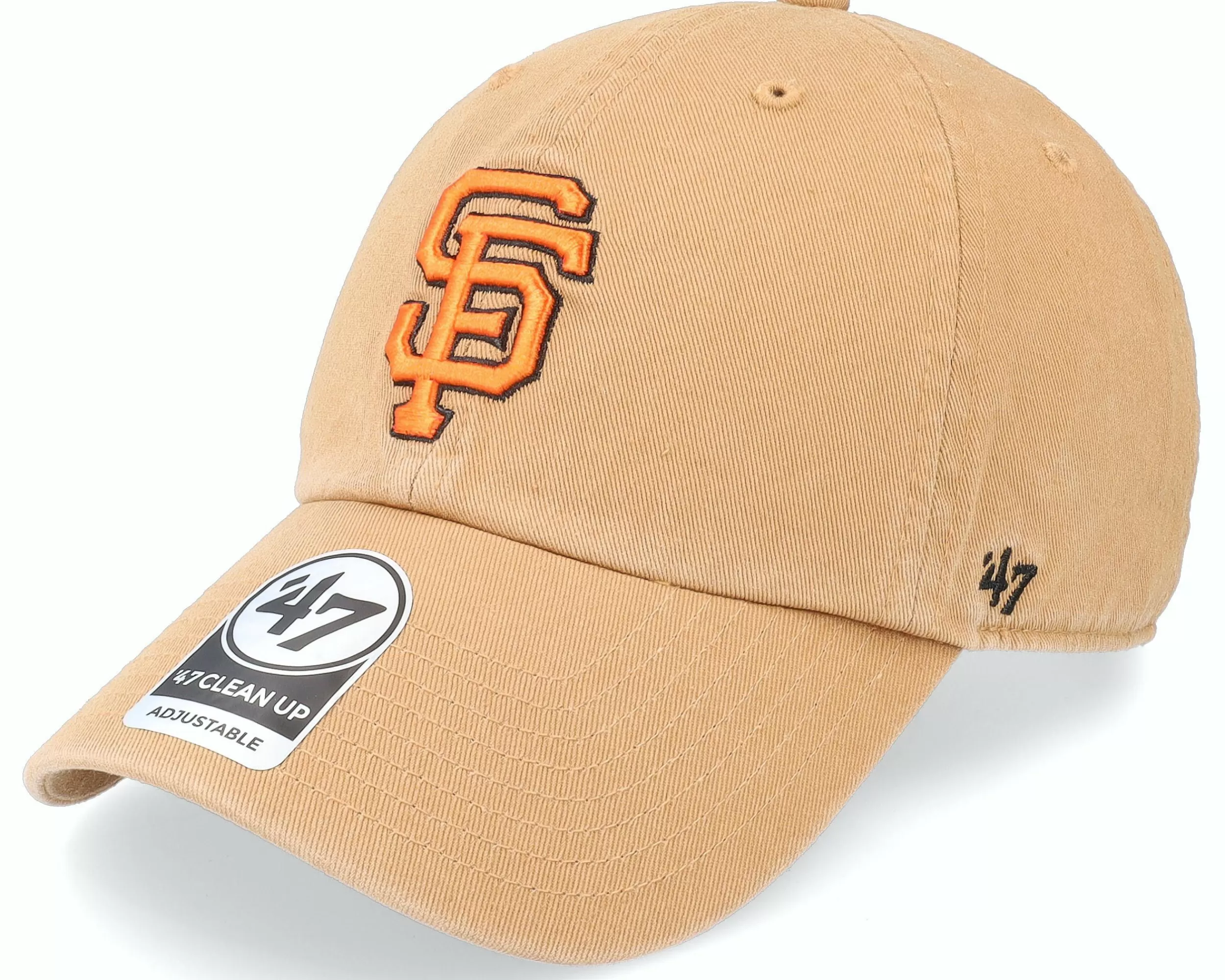 47 Brand San Francisco Giants Mlb Clean Up Camel Dad Cap - -Unisex Dad Cap