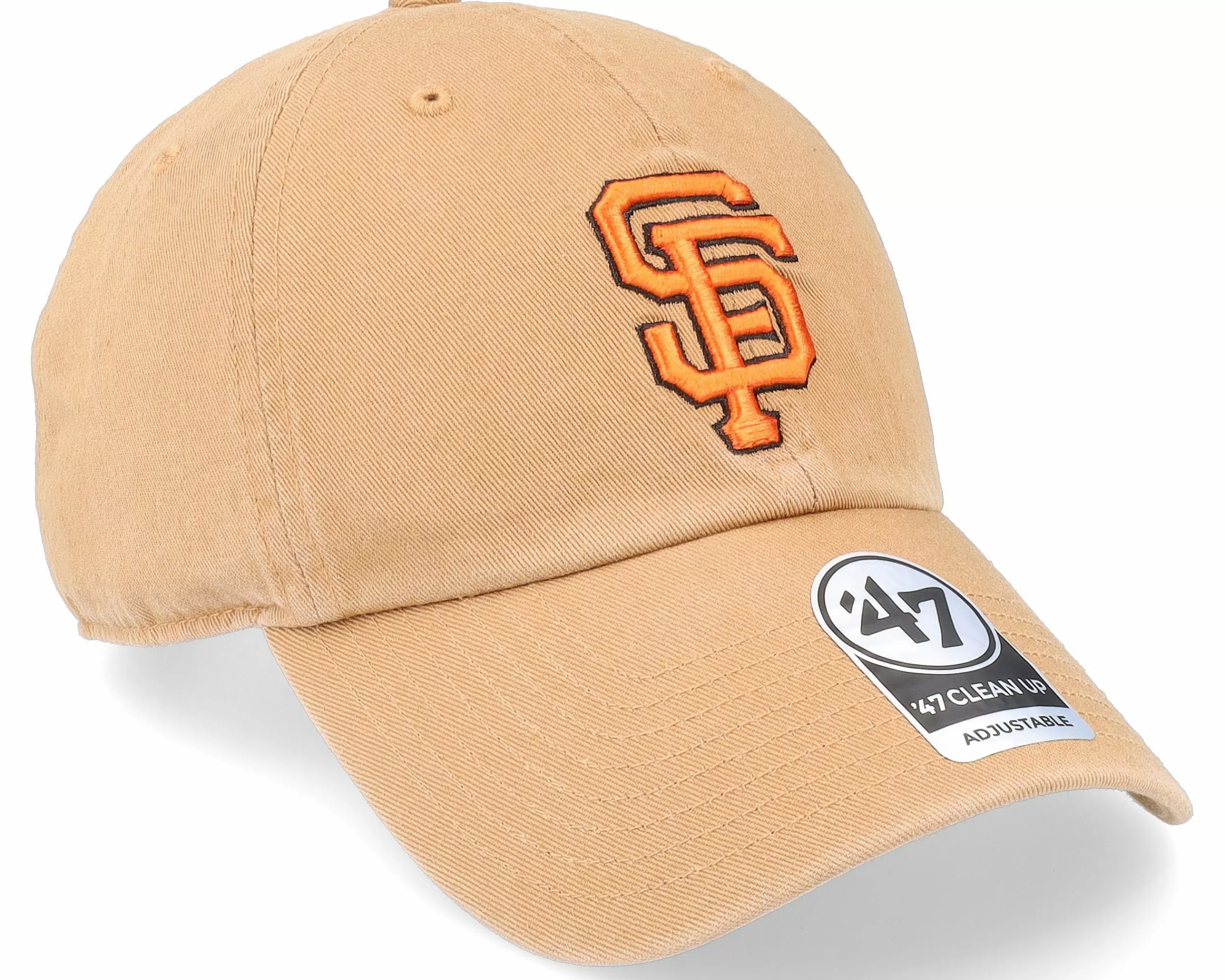 47 Brand San Francisco Giants Mlb Clean Up Camel Dad Cap - -Unisex Dad Cap