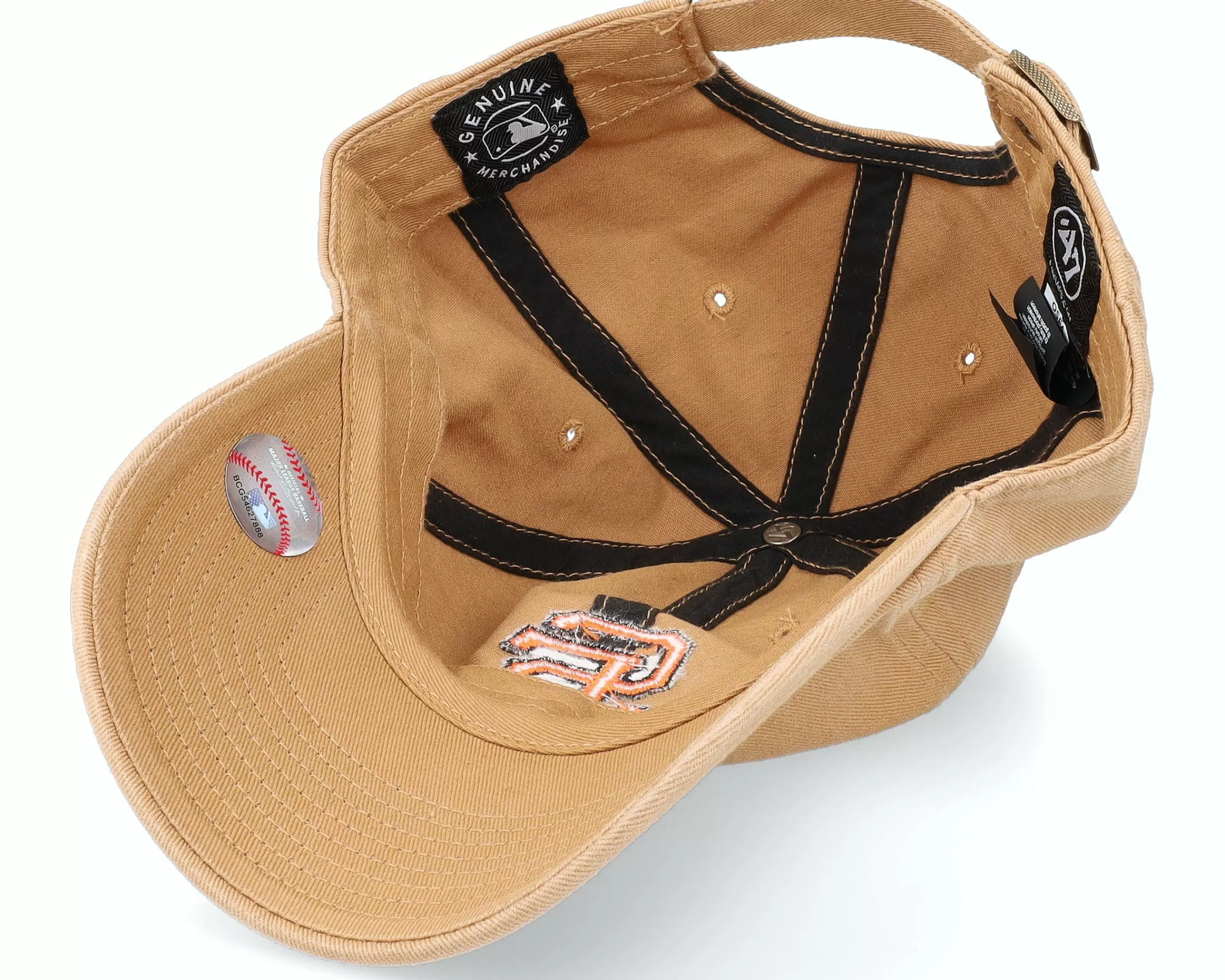 47 Brand San Francisco Giants Mlb Clean Up Camel Dad Cap - -Unisex Dad Cap