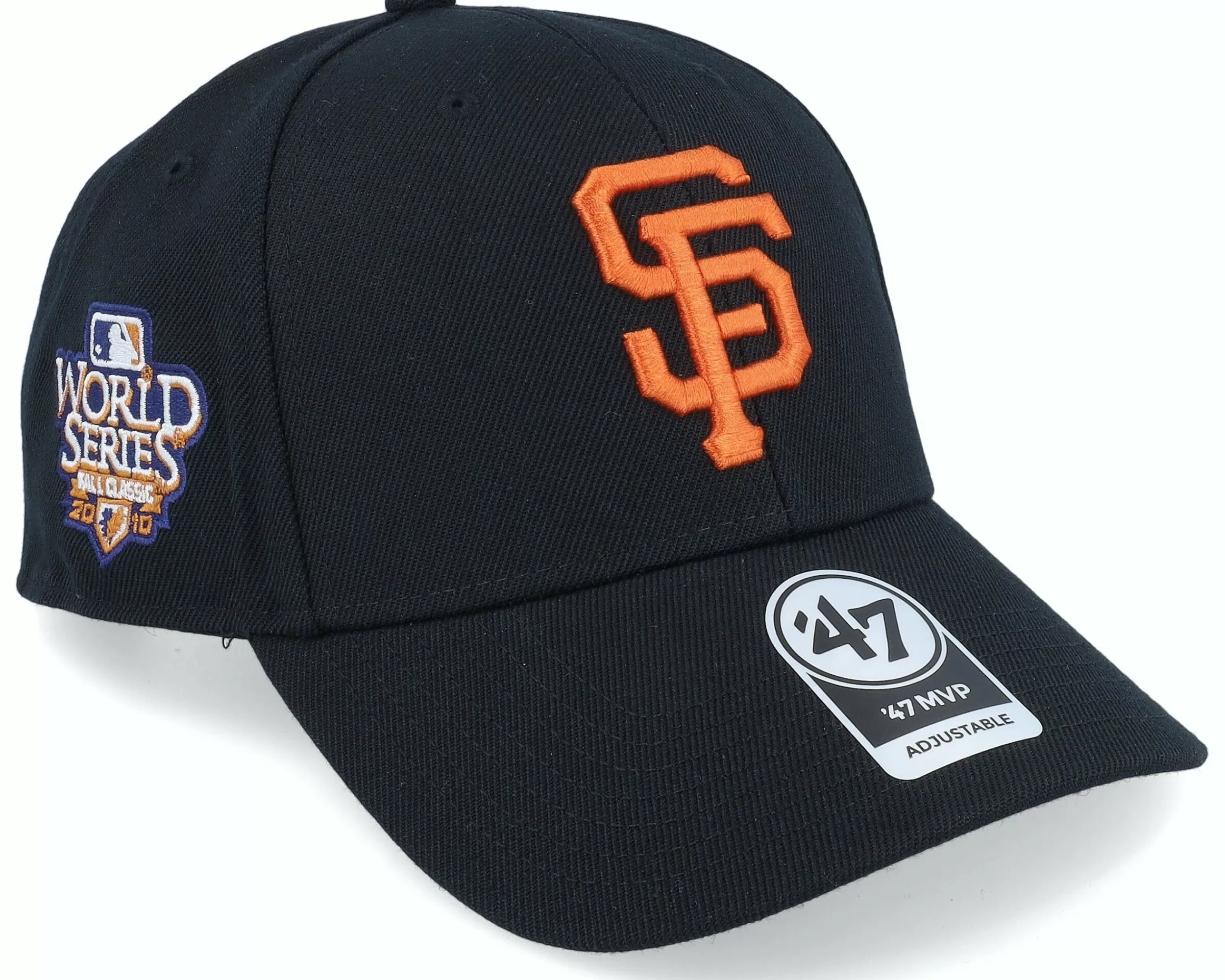 47 Brand San Francisco Giants World Series Sure Shot Mvp Black Adjustable - -Unisex Adjustable
