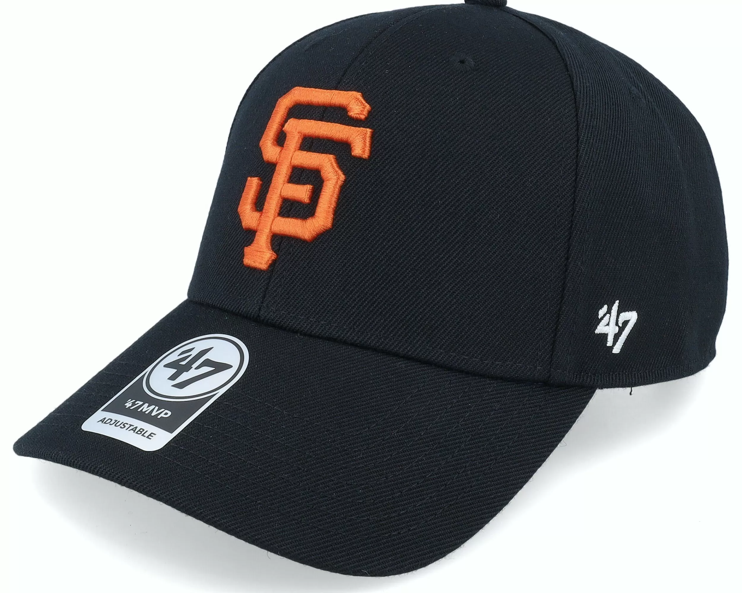 47 Brand San Francisco Giants World Series Sure Shot Mvp Black Adjustable - -Unisex Adjustable