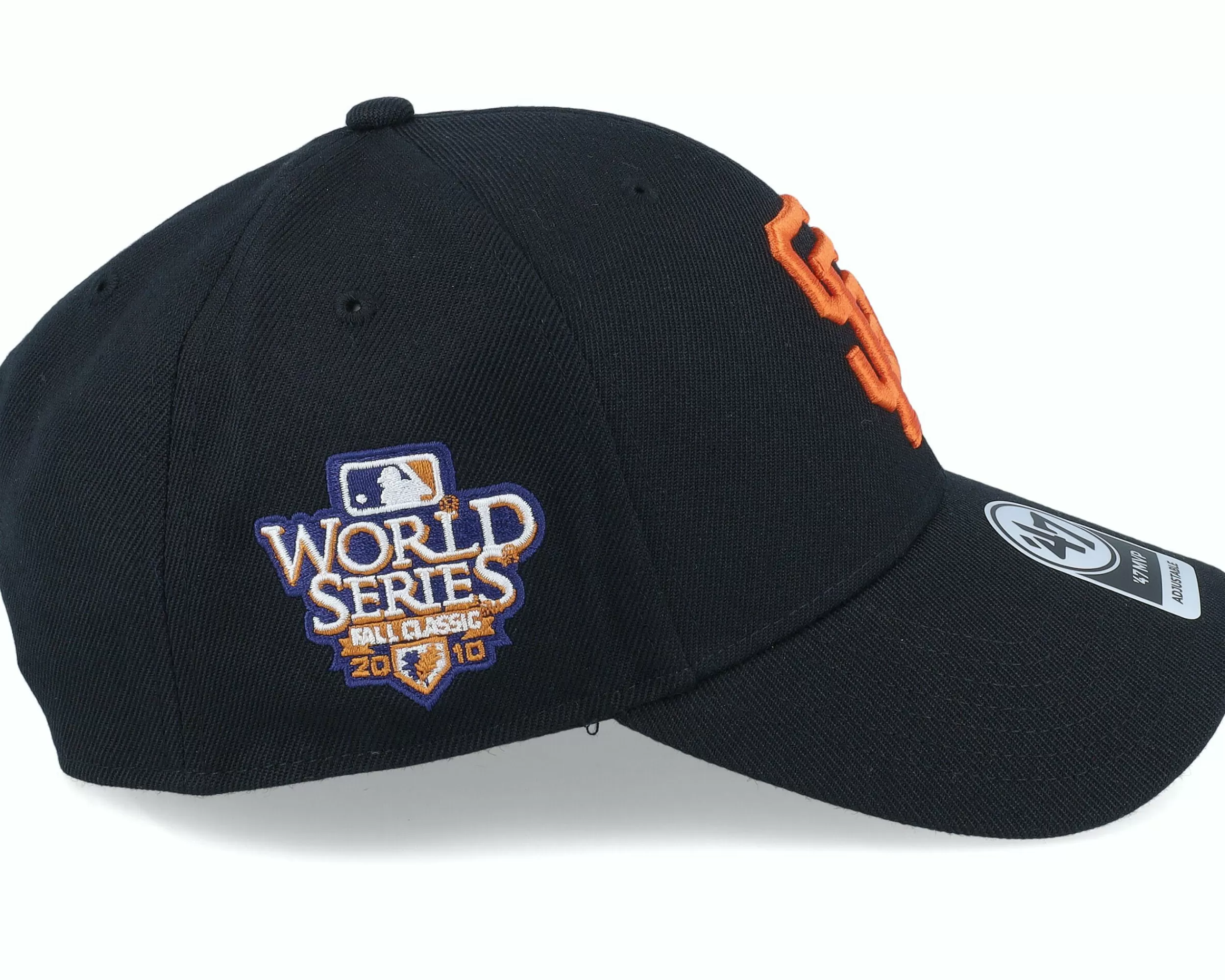 47 Brand San Francisco Giants World Series Sure Shot Mvp Black Adjustable - -Unisex Adjustable