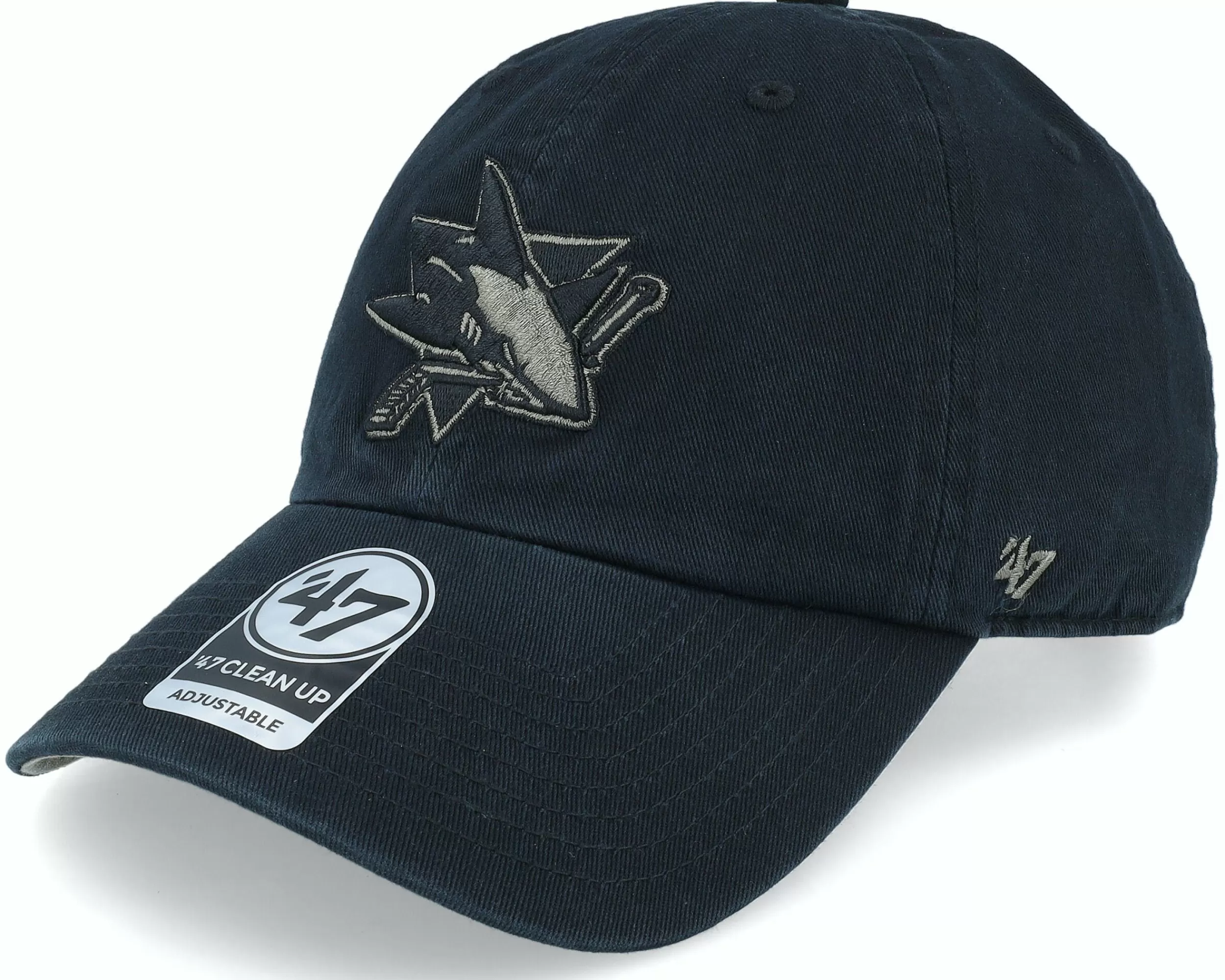 47 Brand San Jose Sharks Nhl Camo '47 Clean Up Black Dad Cap - -Unisex Dad Cap