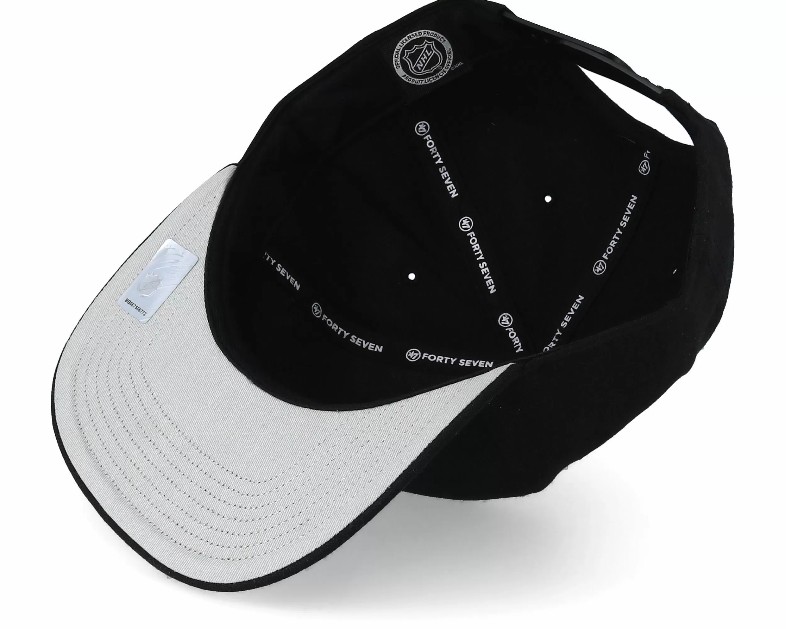 47 Brand San Jose Sharks No Shot 47 Captain Black Snapback - -Unisex Snapback
