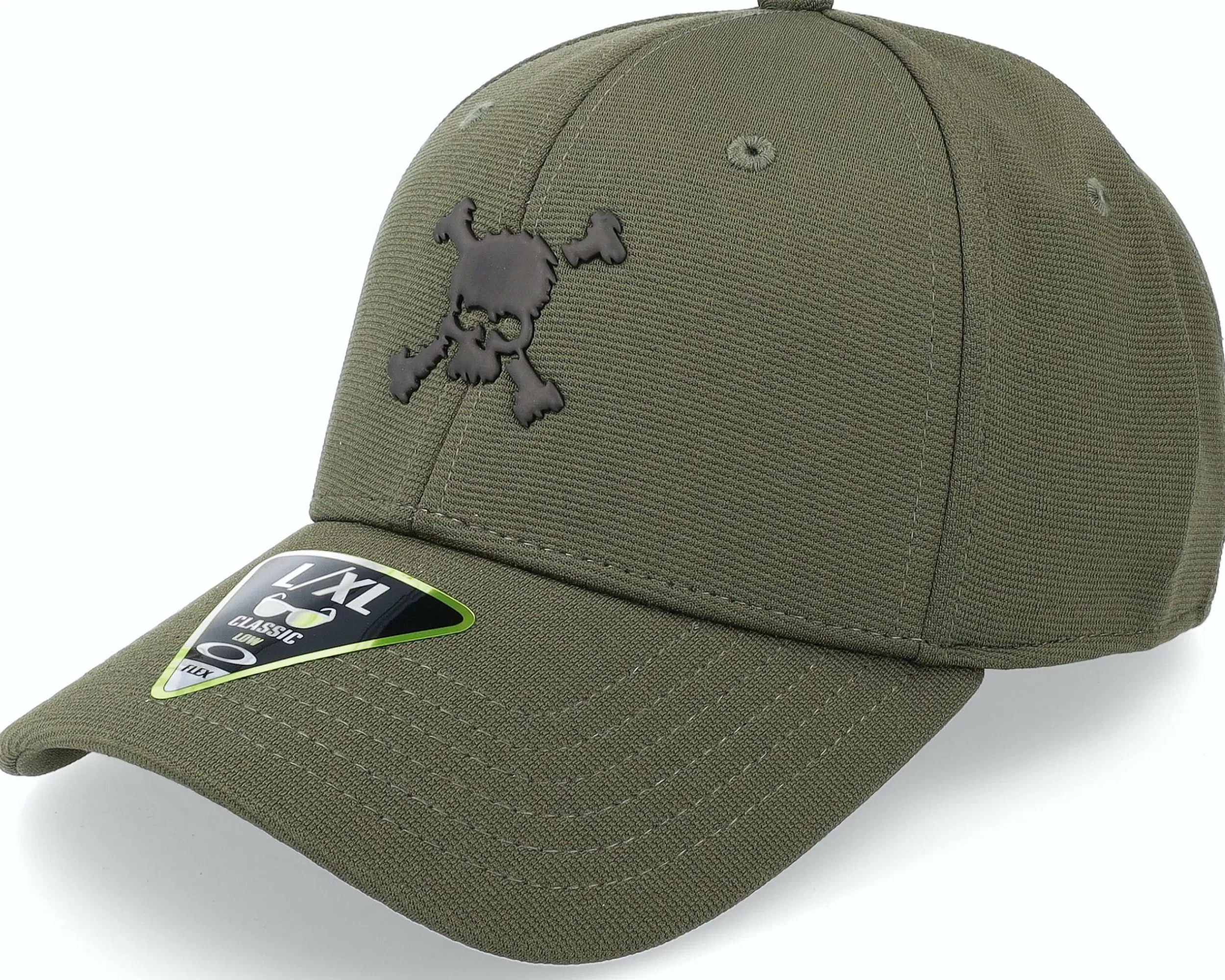 Oakley Scatter Skull Ff Hat New Dark Brush Flexfit - -Unisex Flexfit