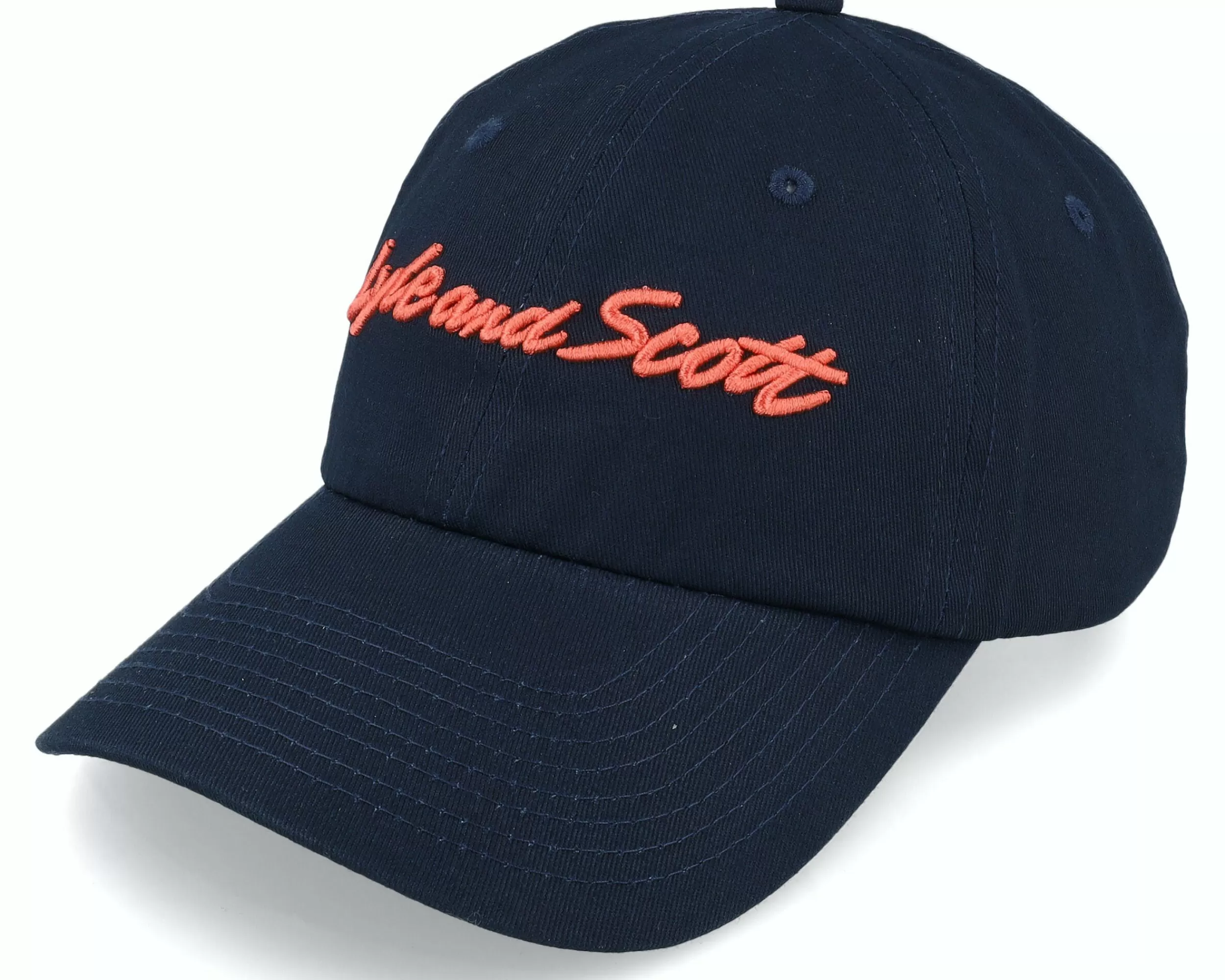 Lyle & Scott Script Embroidery Baseball Cap Dark Navy Dad Cap - -Unisex Dad Cap